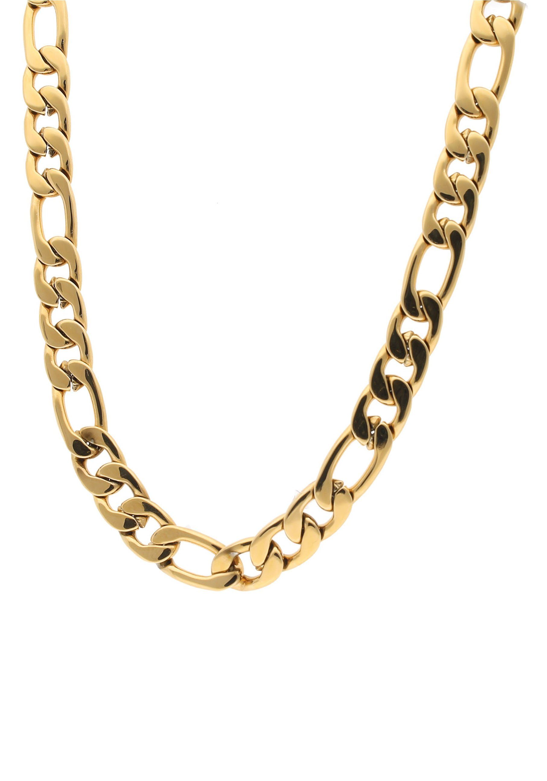 Firetti Edelstahlkette Schmuck Geschenk Figarokettengliederung, 8 mm breit