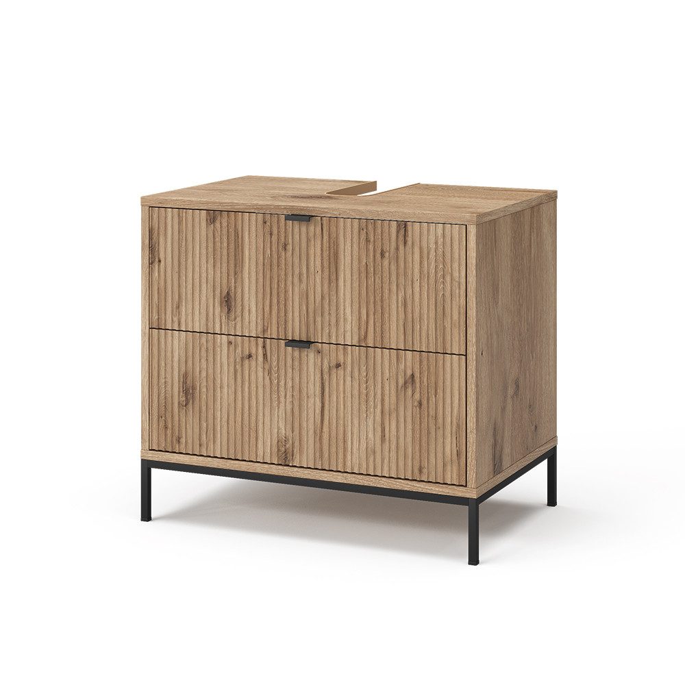 Vicco Waschbeckenunterschrank Eliza, Viking Oak, 70 günstig online kaufen