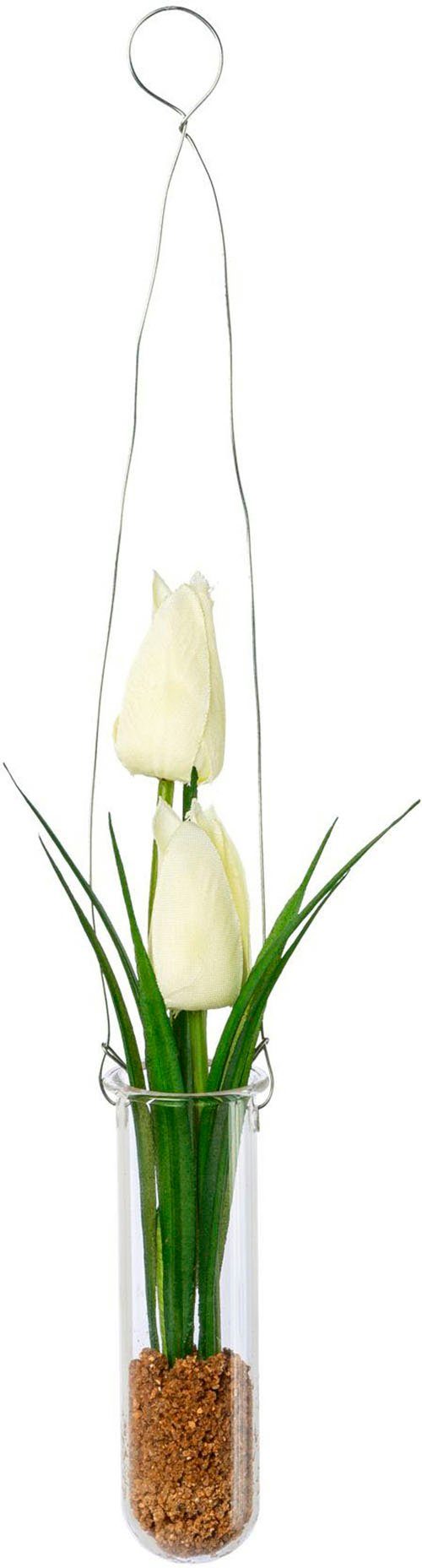 Kunstblume Tulpen in Hängevase Maiglöckchen, OTTO home, Höhe 35 cm