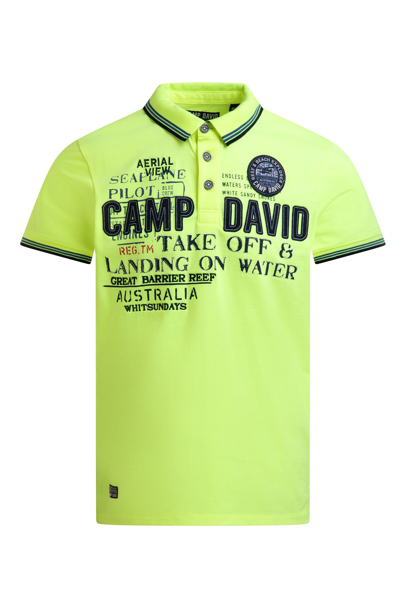CAMP DAVID Poloshirt mit Baumwolle