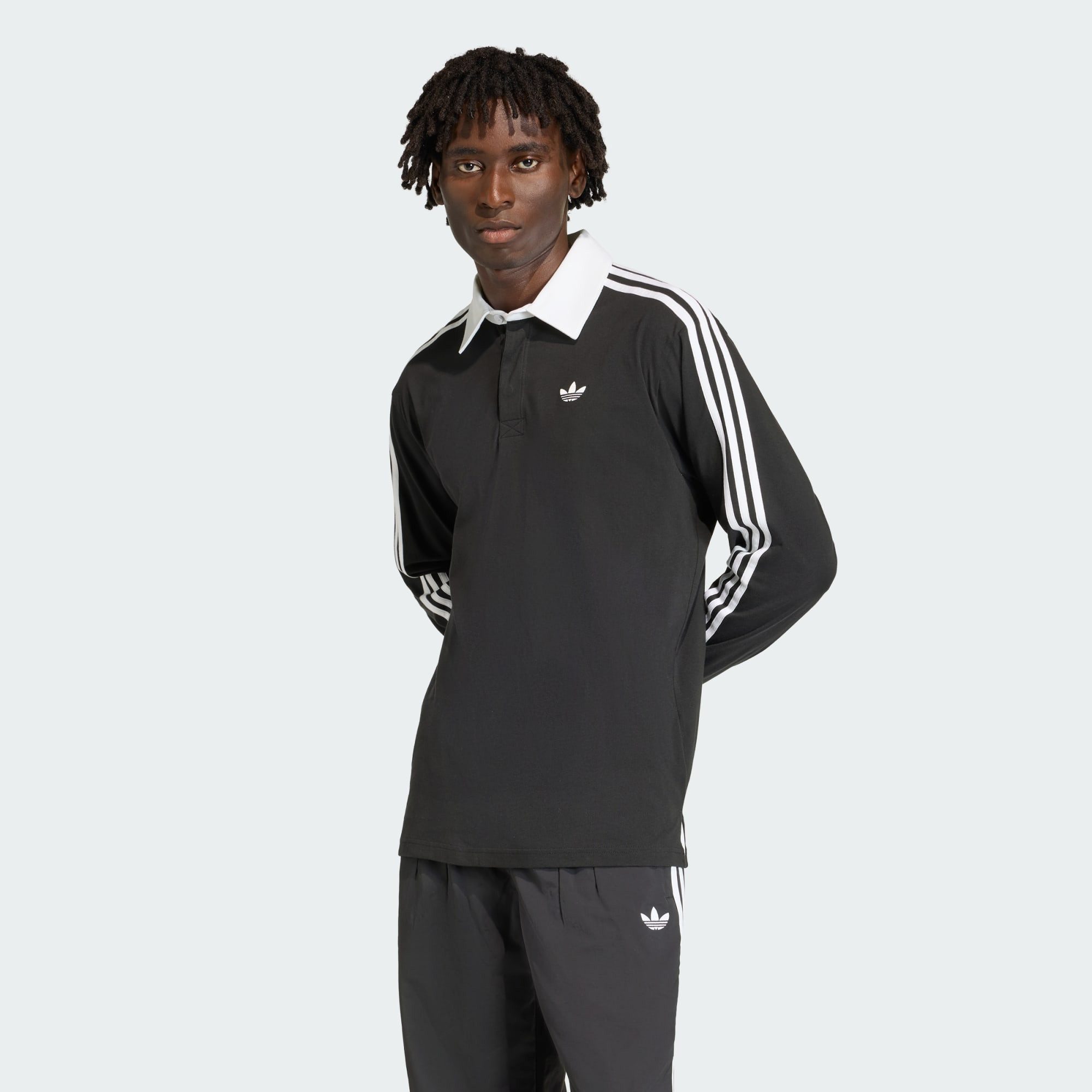 adidas Originals Langarm-Poloshirt 3-STREIFEN RUGBY LONGSLEEVE POLO (1-tlg)