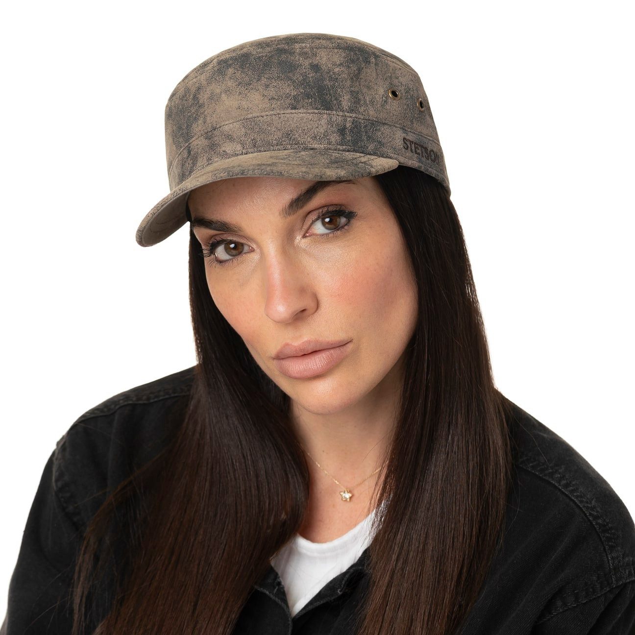 Stetson Army Cap (1-St) Armycap Metallschnalle