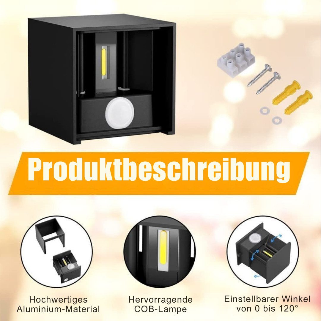 KUKAK LED Außen-Wandleuchte, LED fest integriert, günstig online kaufen