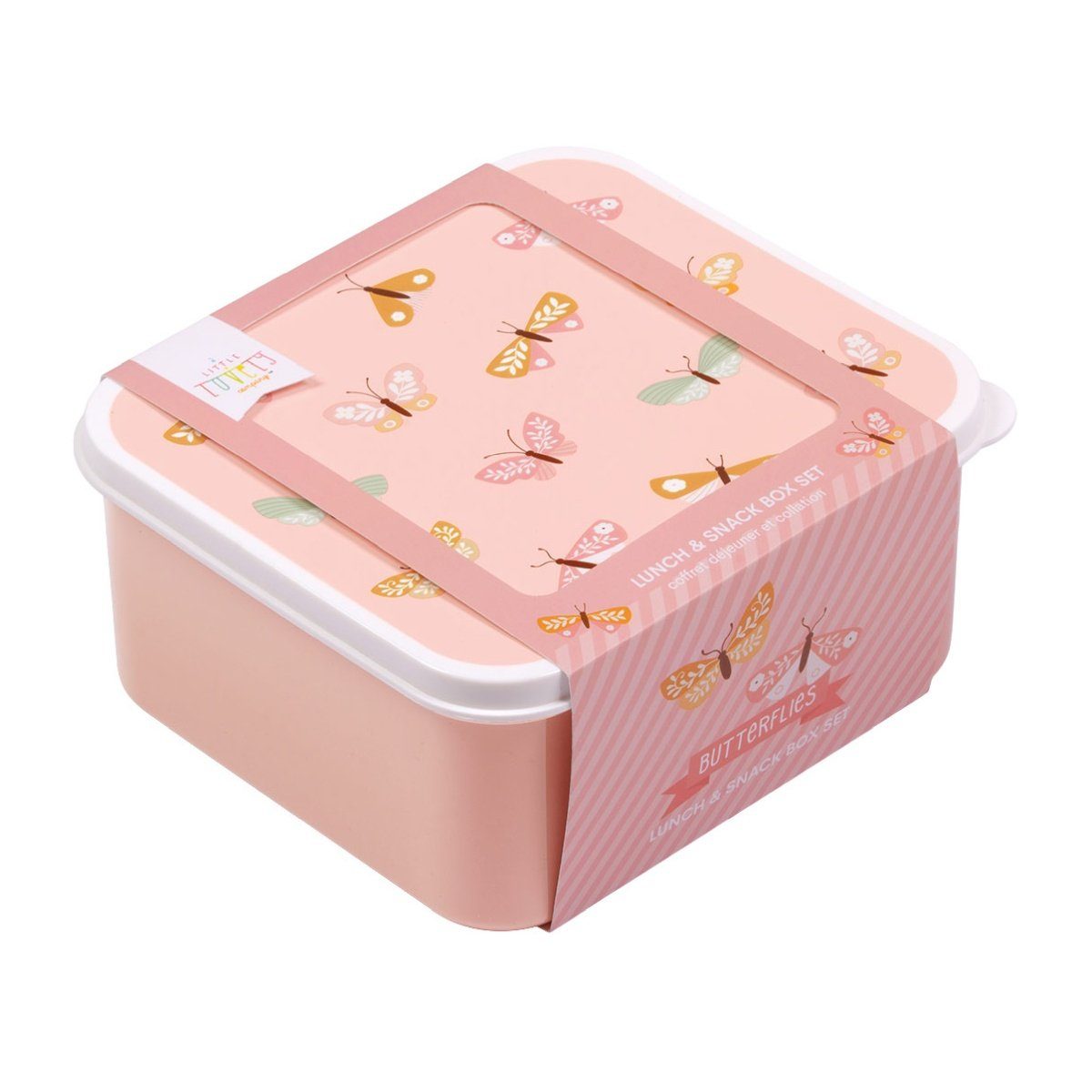 in A Company Set little Brotdosen Lunchbox 4er lovely Größen Schmetterlinge unterschiedlichen