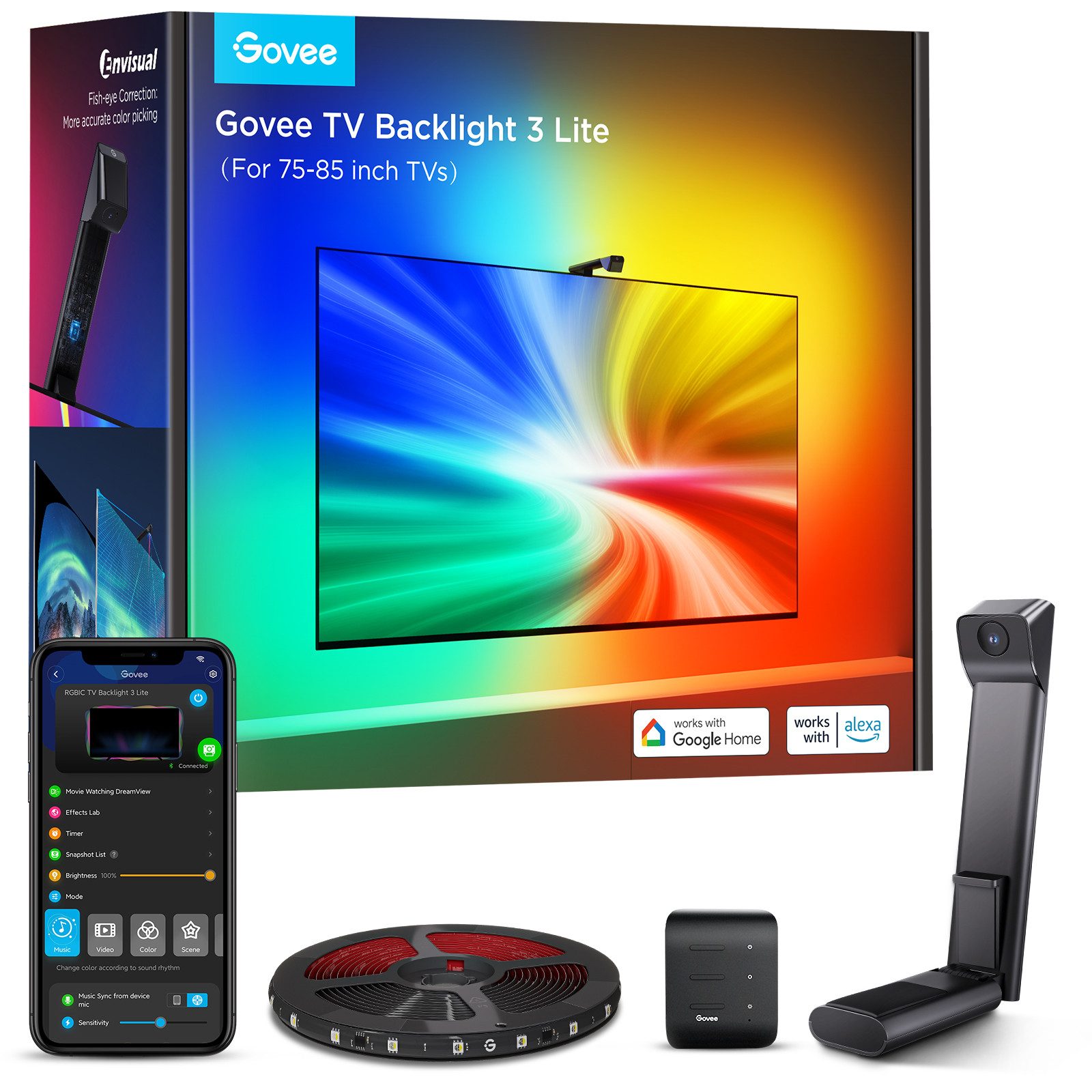Govee LED-Streifen TV-Hintergrundbeleuchtung 3 Lite mit günstig online kaufen