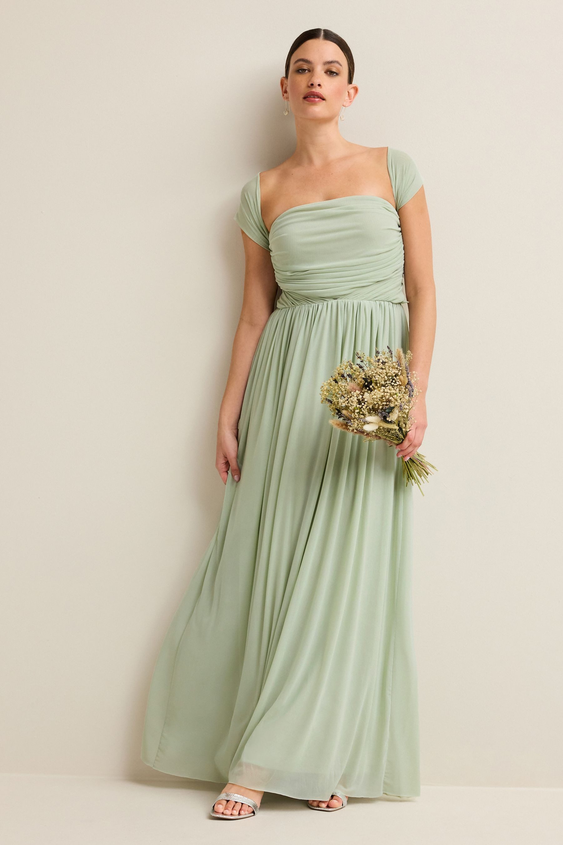 Partykleid Multiway-Brautjungfernkleid aus Mesh