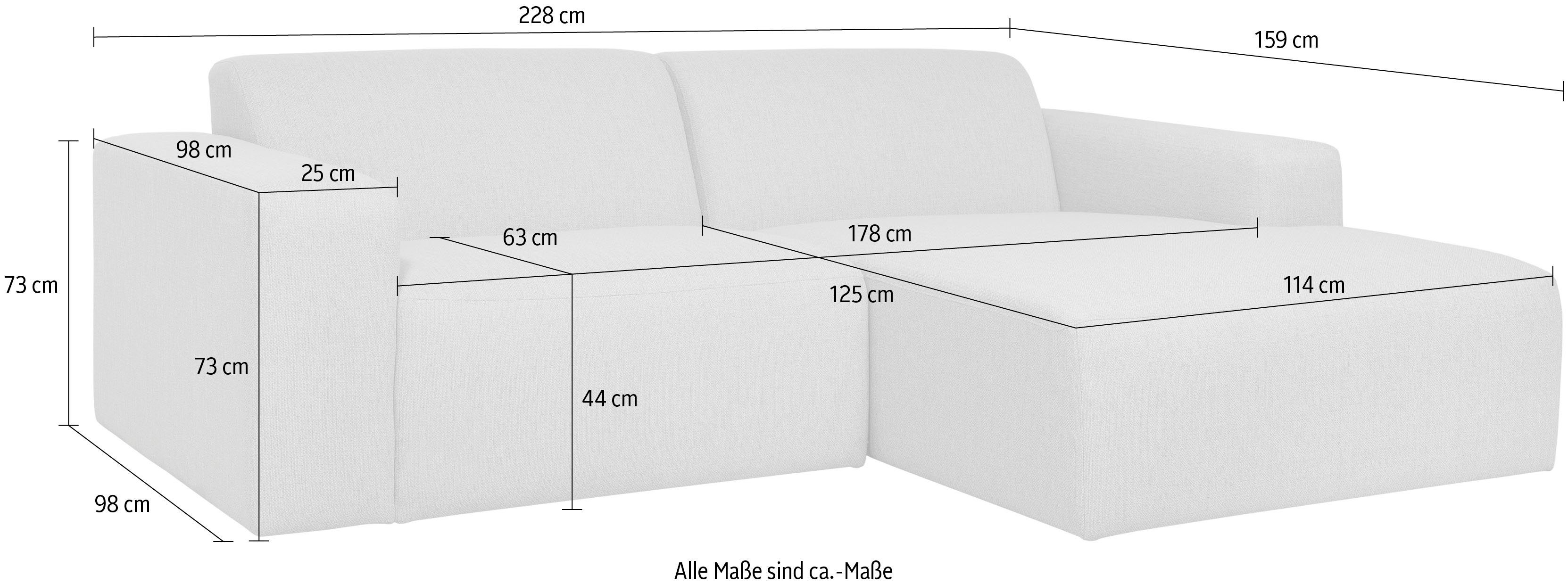 Koa, Ecksofa schöne INOSIGN angenehmer Proportionen Komfort,