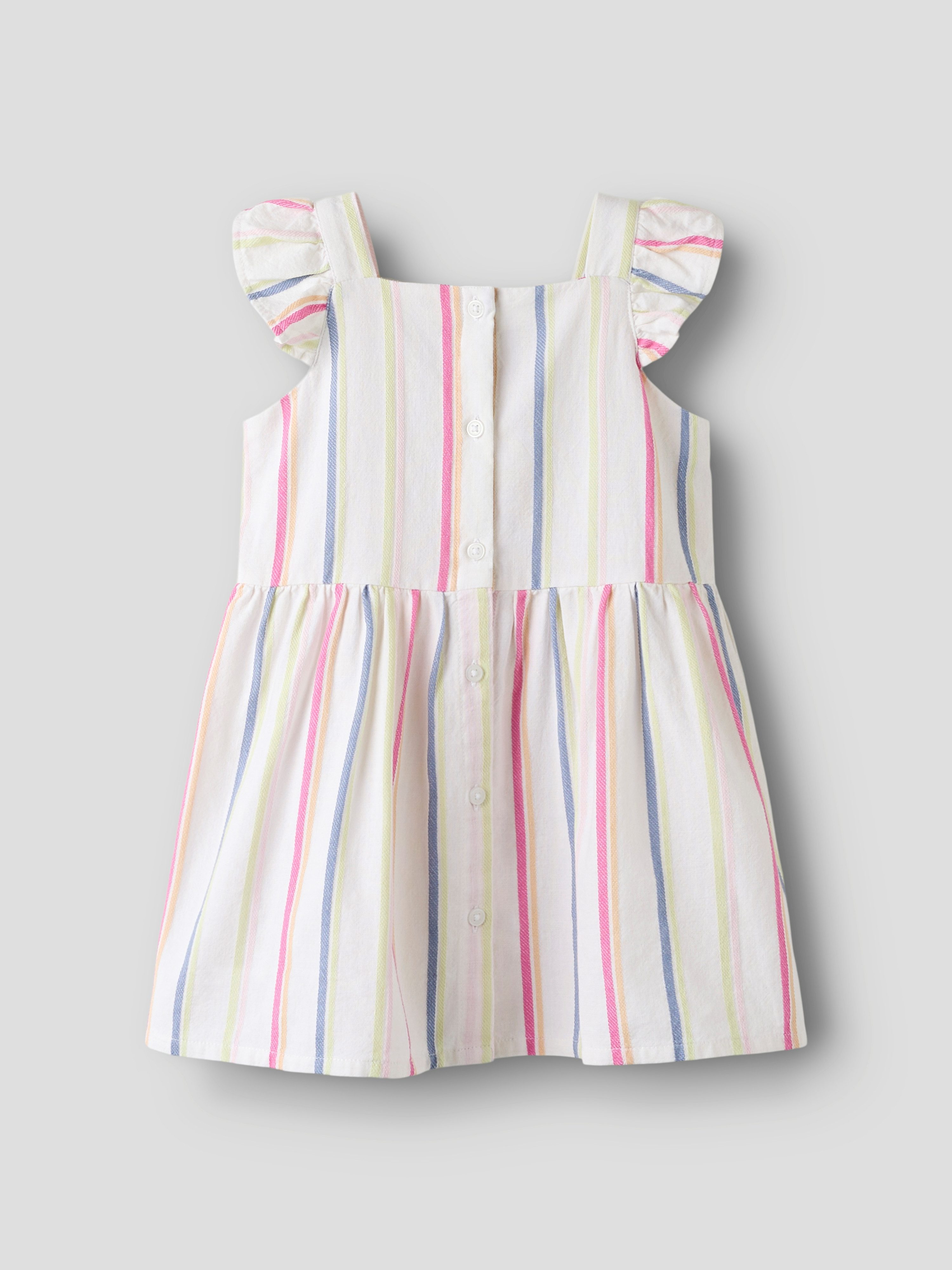 Name It Minikleid NMFFIMY CAPSL DRESS mit durchgehender Knopfleiste und im sommerlichen Streifendesign