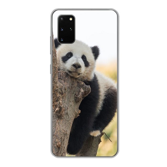 MuchoWow Handyhülle Panda - Baum - Licht Phone Case Handyhülle Samsung Galaxy S20 Plus Silikon Schutzhülle