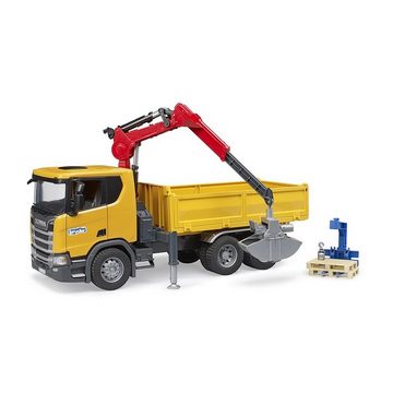 Bruder® Spielzeug-LKW 03551 Scania Super 560R Baustellen-LKW, mit Kran und 2 Paletten, für Kinder ab 4 Jahren