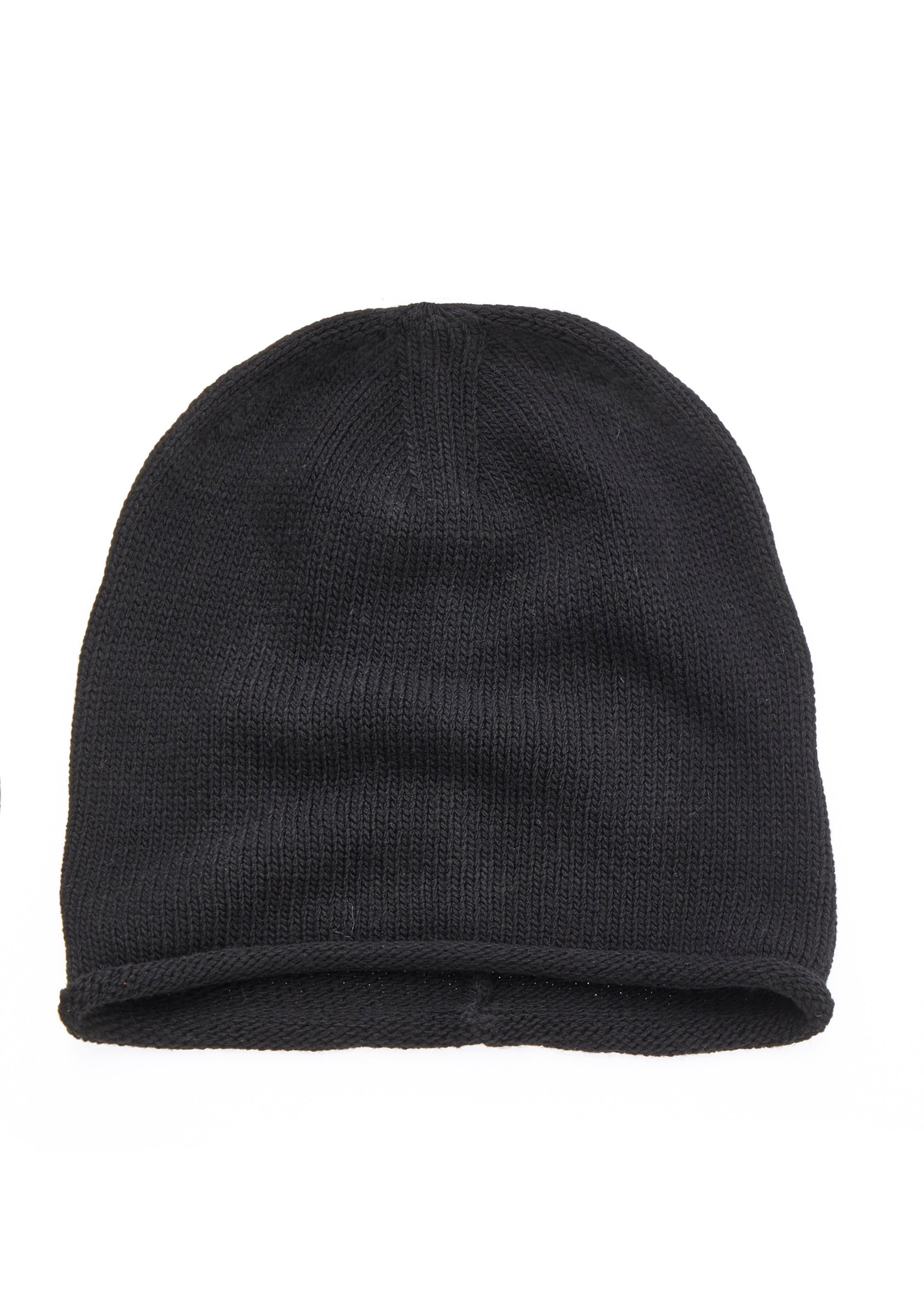 LASCANA Beanie Strickmütze Feinstrick mit Rollrand, günstig online kaufen