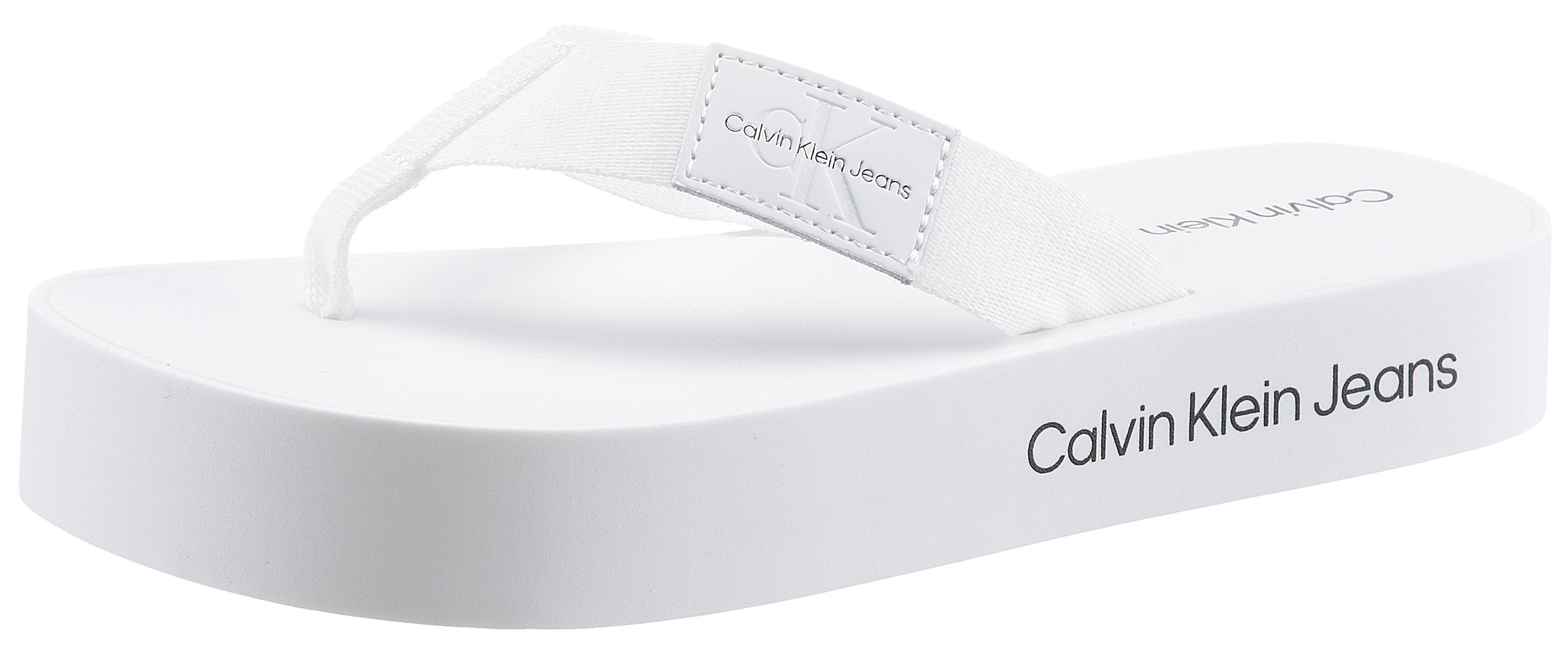 Calvin Klein Jeans DAY 1T Zehentrenner für den Sommer weiß