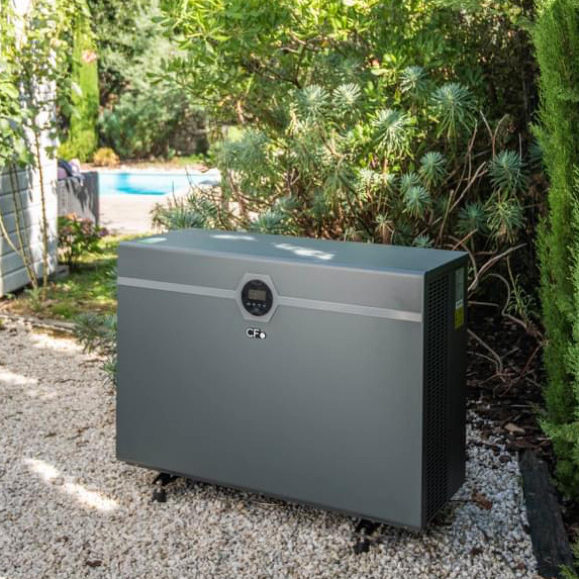 Aqualux Pool-Wärmepumpe Pool Wärmepumpe Vitalia Silent Flow 9kW (1 tlg), Abtaufunktion