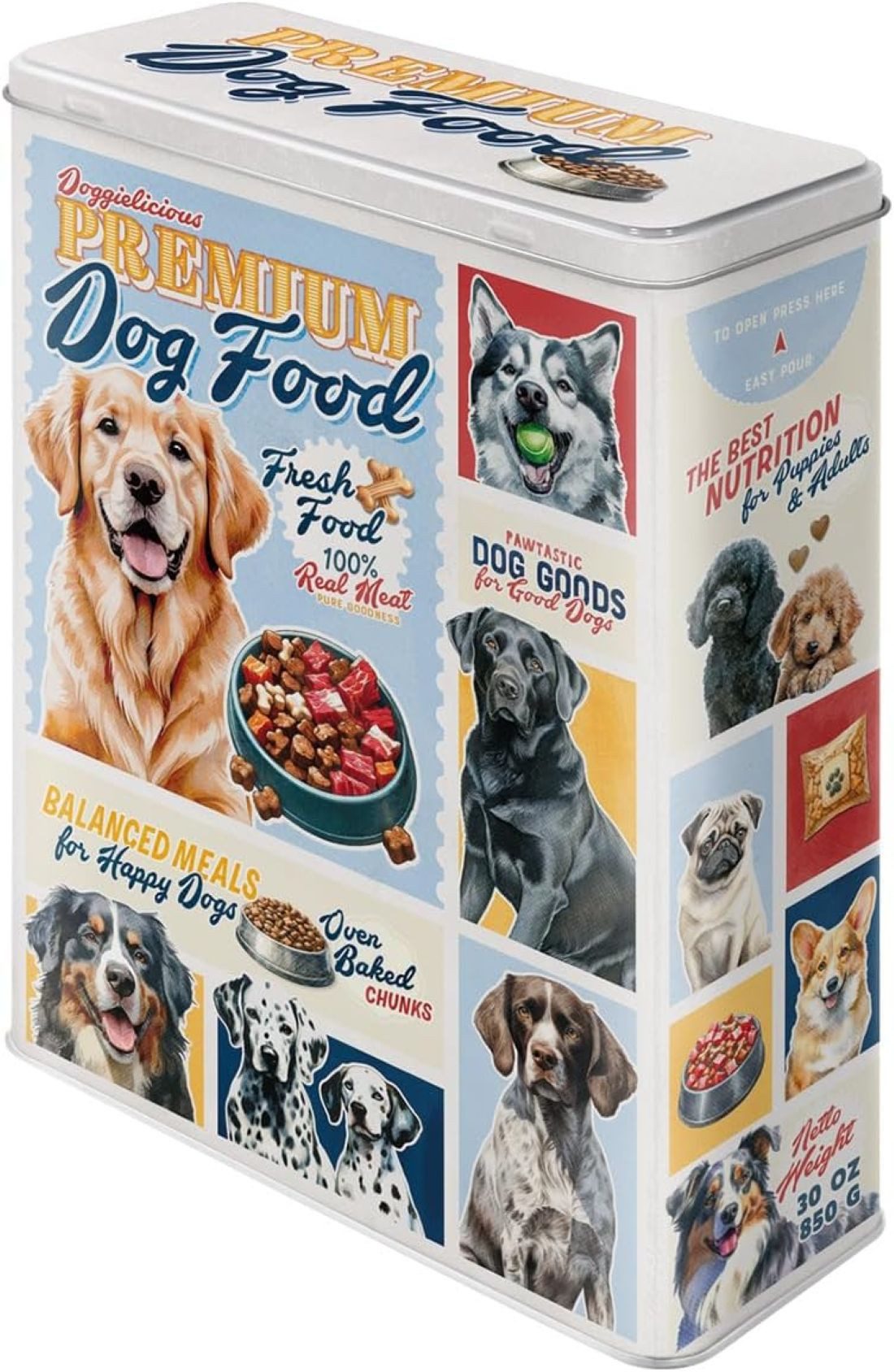 Nostalgic-Art Vorratsdose Blechdose Vorratsdose Kaffeedose - Premium Dog Food