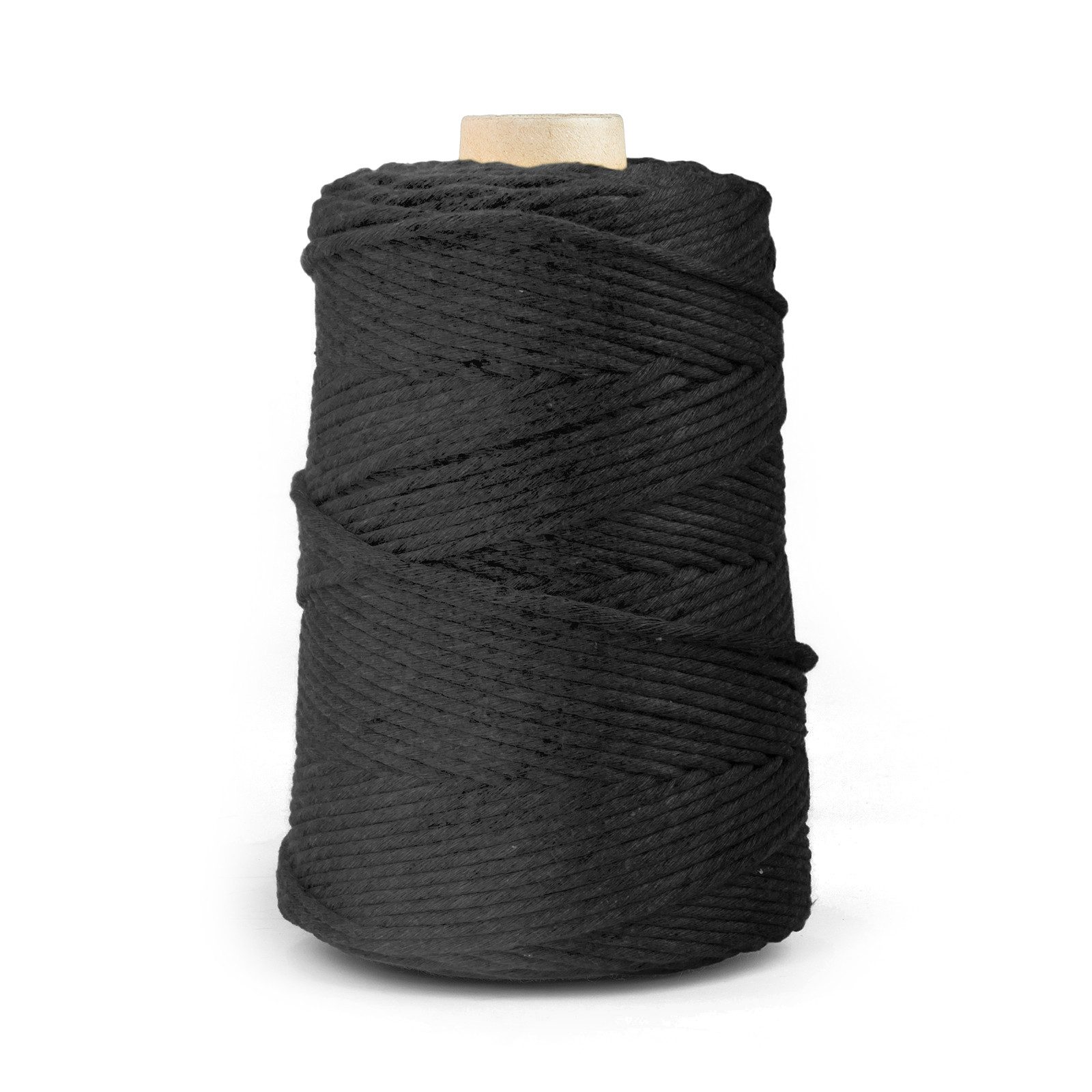 DQ-PP DQ-PP MAKRAMEE GARN 200m, 3mm, 100% Baumwolle, Kordel Natur, DIY Nähgarn, Baumwollseil, Handwerk Dekoration, Baumwollgarn