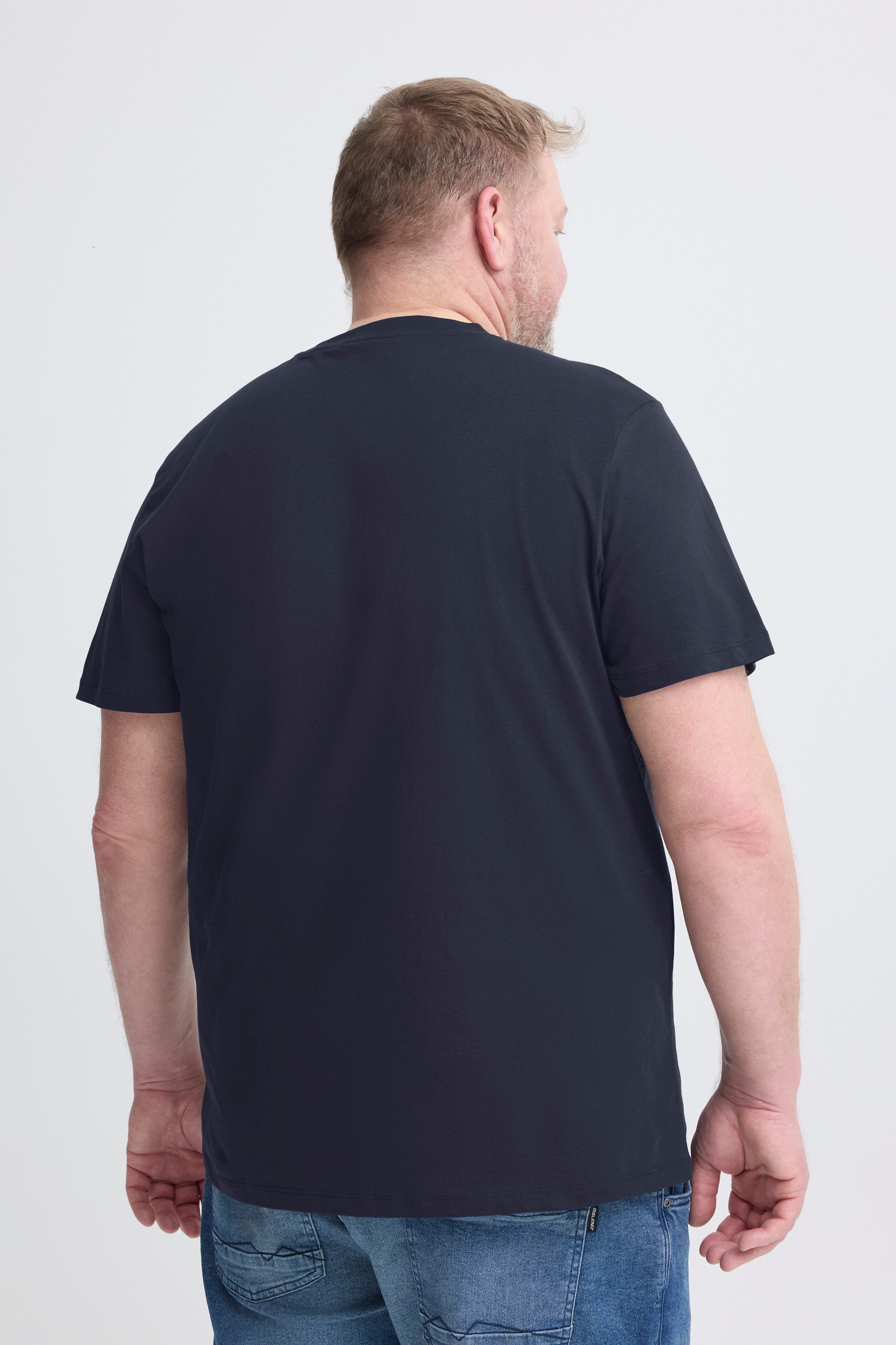 Blend T-Shirt BHKEMUEL BB LOGO S/S TEE in großen Größen