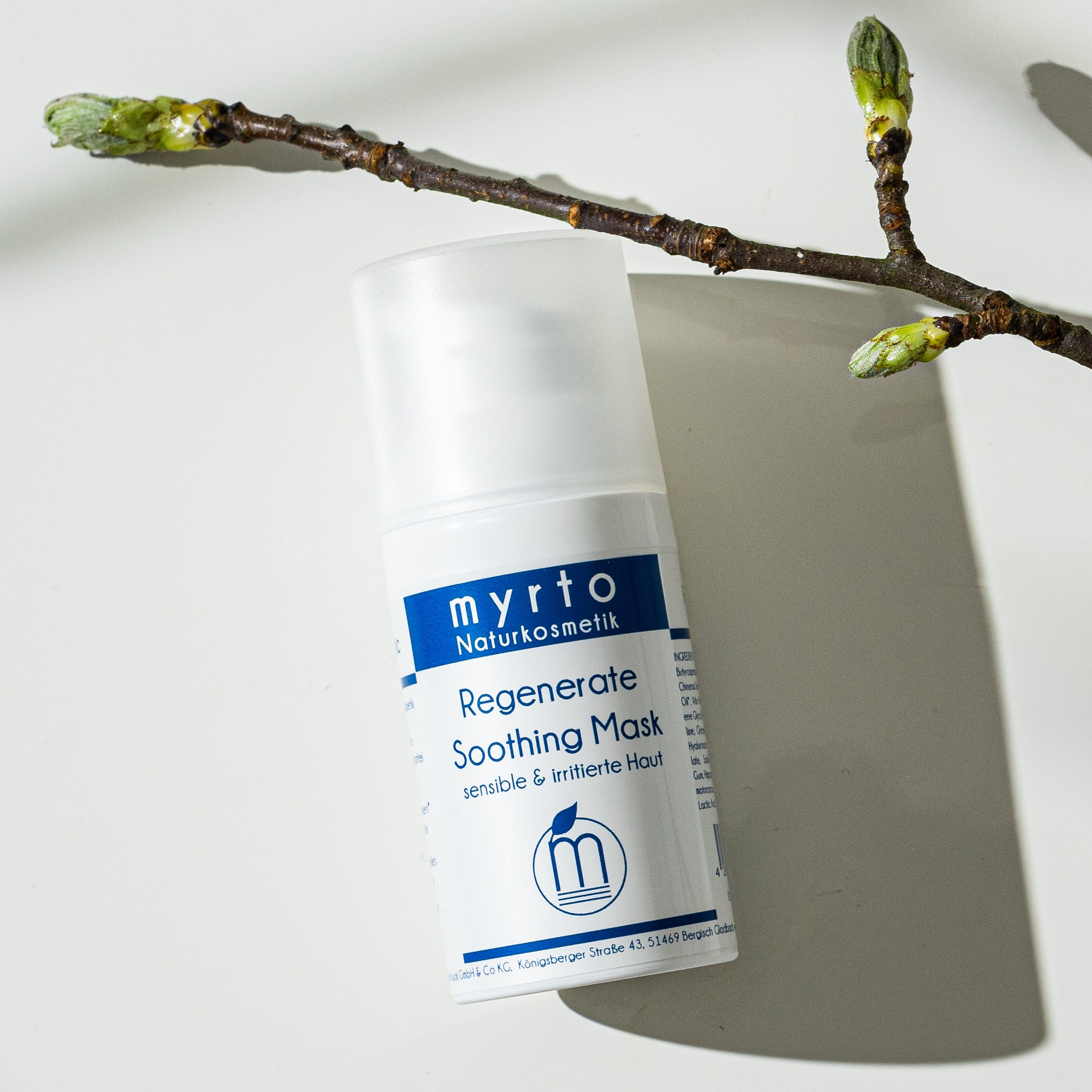 myrto Naturkosmetik Anti-Aging-Creme Regenerate Soothing Mask - beruhigende Gesichtsmaske, Bestbewertung bei Codecheck: 100% EMPFEHLENSWERT (grüner Ring)