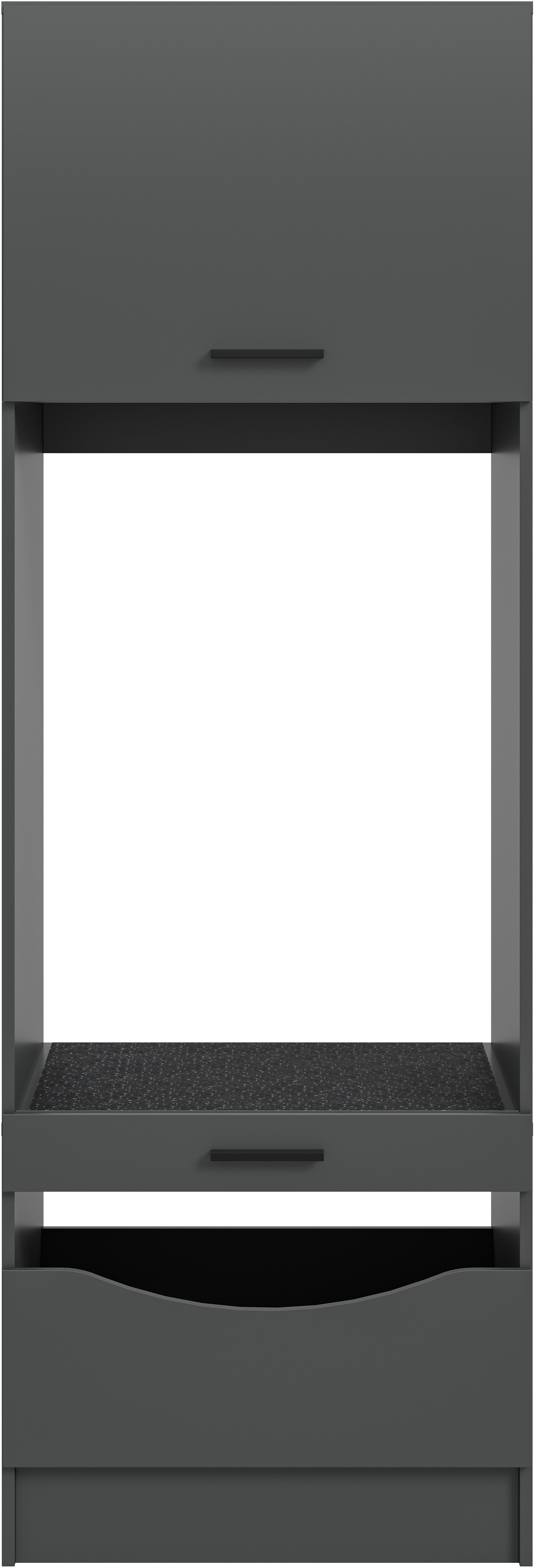 welltime Waschmaschinenumbauschrank FALAS, Höhe 195 cm, 2 Klappen, 1 Auszug, viel Stauraum (1-St., in verschiedenen Farben erhältlich, für Waschmaschine & Trockner) Waschmaschine, Trockner, Waschmaschinenschrank, Umbauschrank, Wäsche