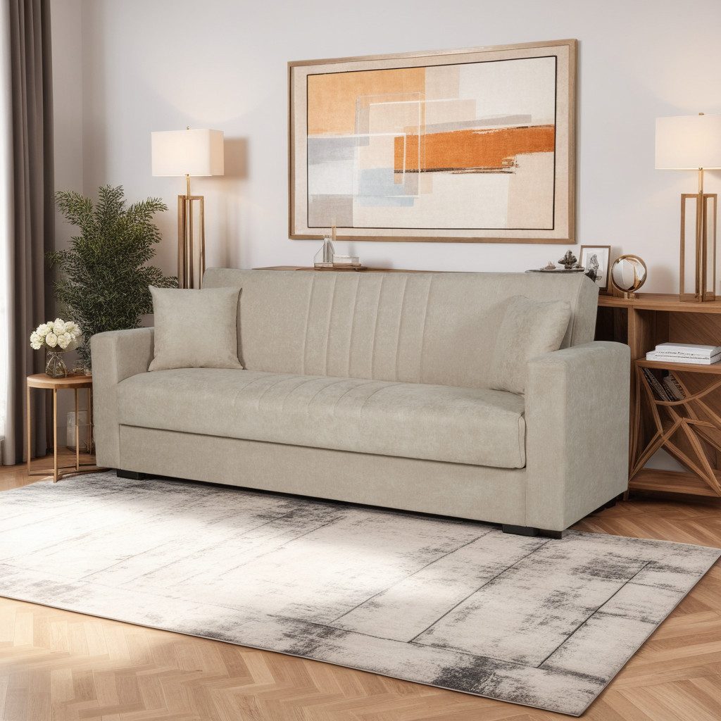 Pointhome Sofa 3-Sitzer Bettfunktion und Bettkasten günstig online kaufen