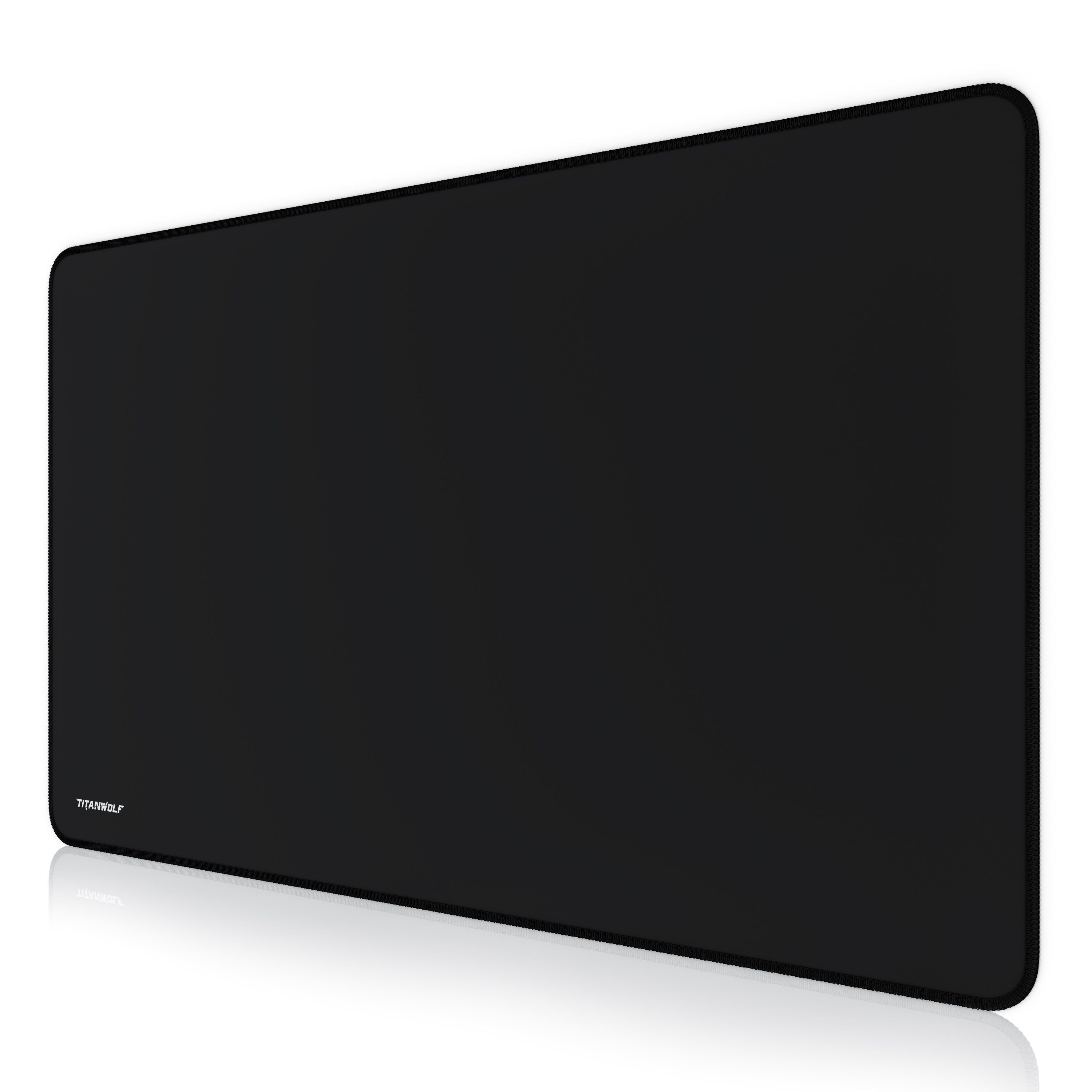 Titanwolf Gaming Mauspad XXXL Speed Mousepad 1000 x 600 x 3 mm, große Tischunterlage (1-St), rutschfest, abwaschbar, Geschwindigkeit & Präzision, schwarz