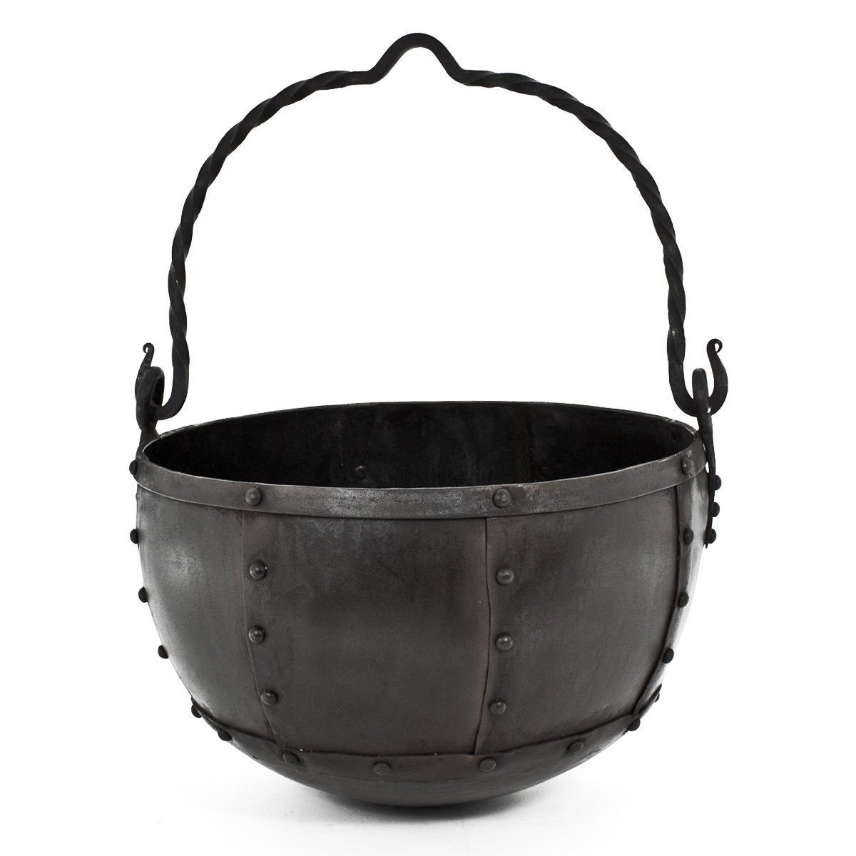 Battle Merchant Ritter-Kostüm extra großer Plattenkessel vernietet ca. 20 Liter