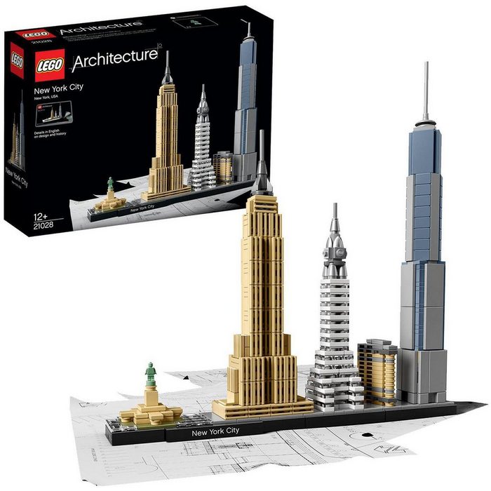 LEGO® Konstruktionsspielsteine New York City (21028) LEGO® Architecture (598 St)