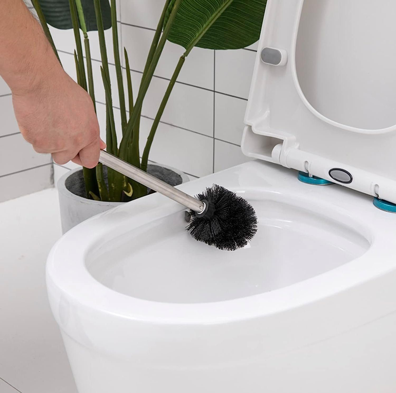 Ersatzbürste Ersatztoilettenbürste, Toilettenbürste (4-tlg) Weiß I WC-Bürste RHP WC-Reinigungsbürste RHP