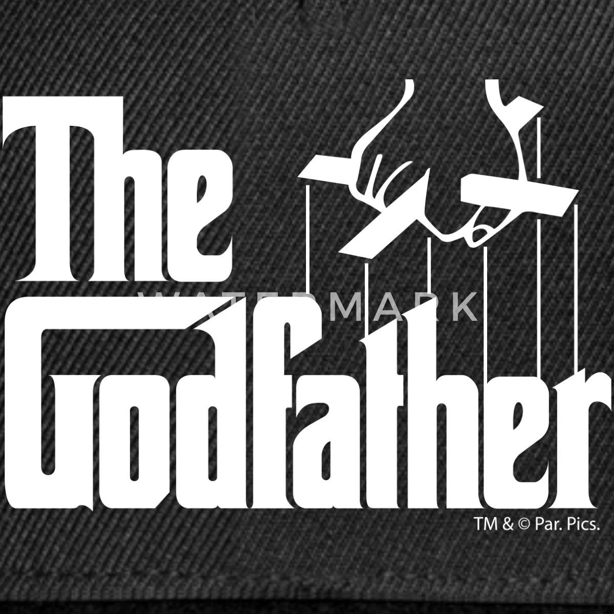 Spreadshirt Snapback Cap Der Pate The Godfather Logo Marionette Snapback Cap (1-St)