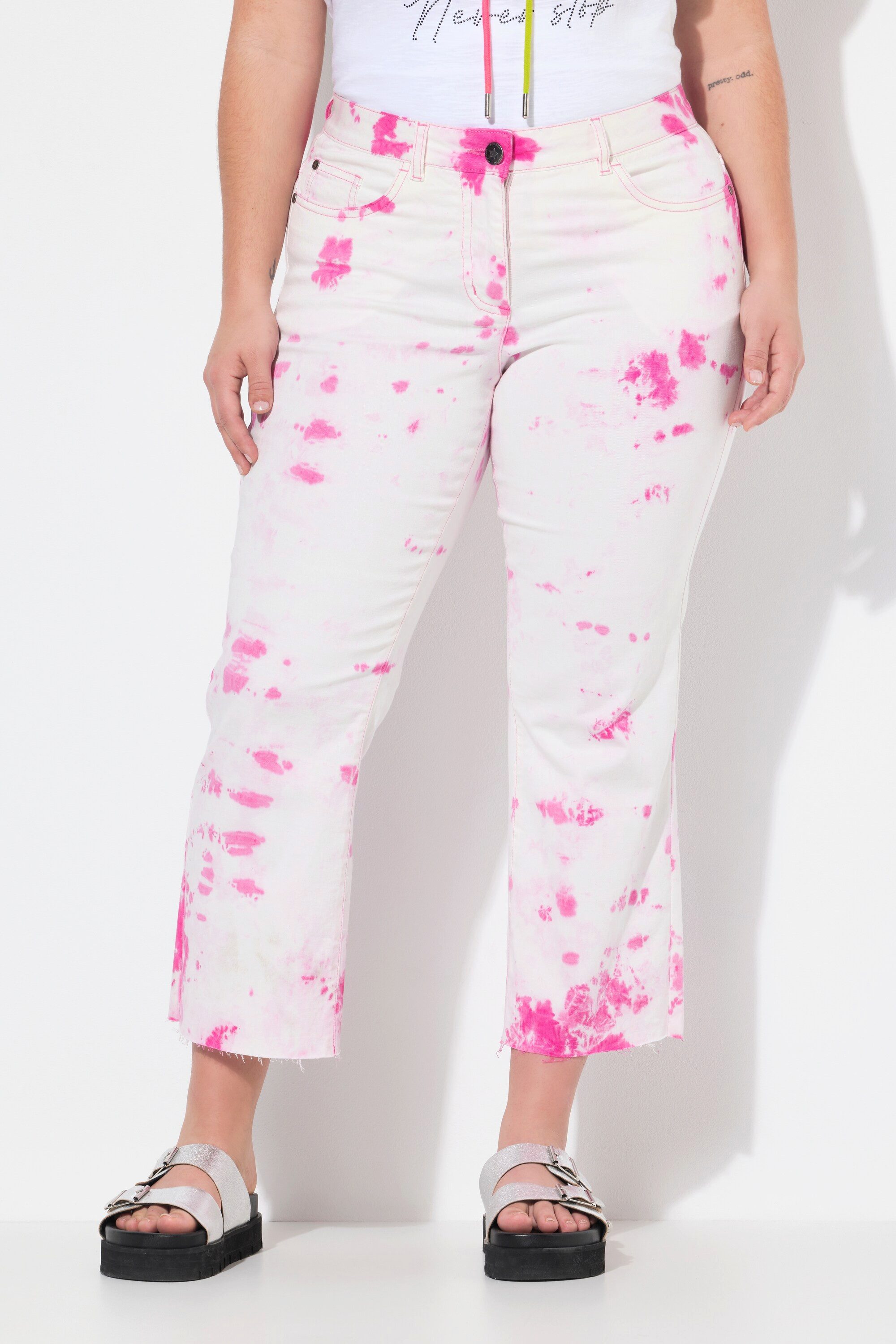 Angel of Style Regular-fit-Jeans 7/8-Jeans Claire Batikmuster 5-Pocket günstig online kaufen