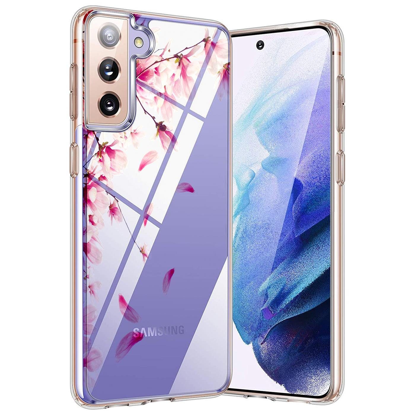 CoolGadget Handyhülle Handy Case Silikon Motiv Series für Samsung Galaxy S21 6,2 Zoll, Hülle mit hochauflösendem Muster für Samsung S21 5G Schutzhülle