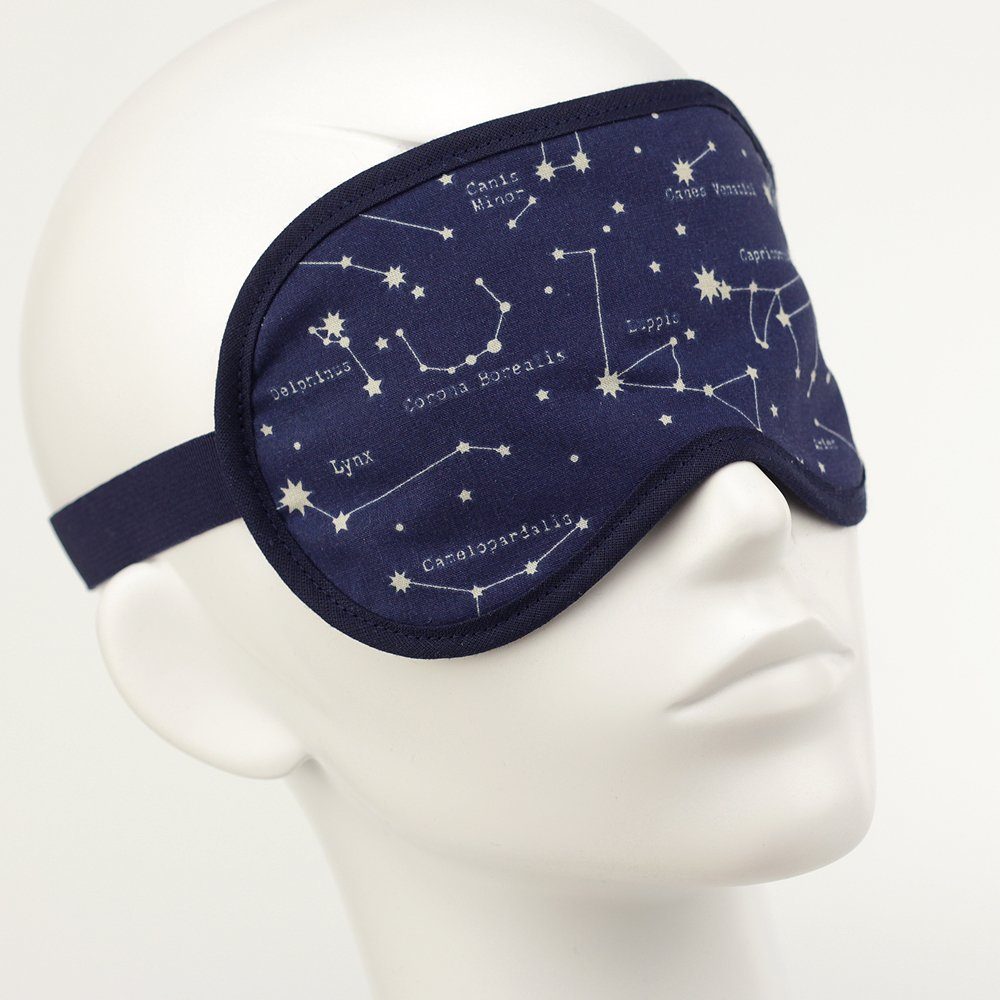 BEAZZ Schlafmaske Schlafmaske, Augenmaske, Schlafbrille - Sterne, Bequem - Perfekte Abdunklung, 1-tlg., HANDMADE IN GERMANY