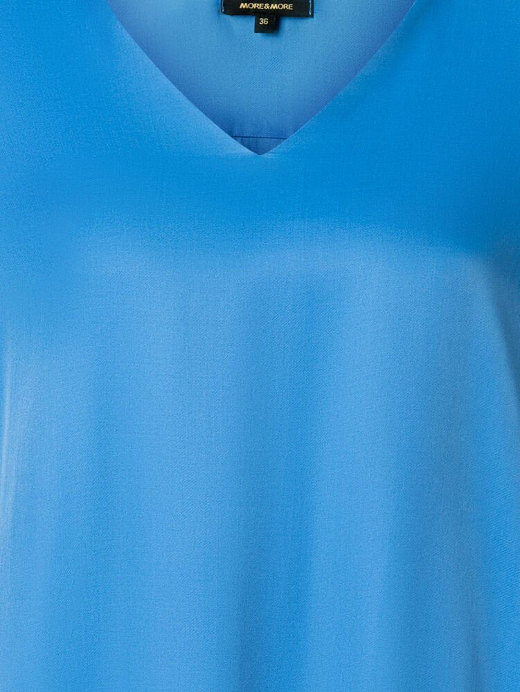 (1-tlg) Langarmbluse blau MORE&MORE