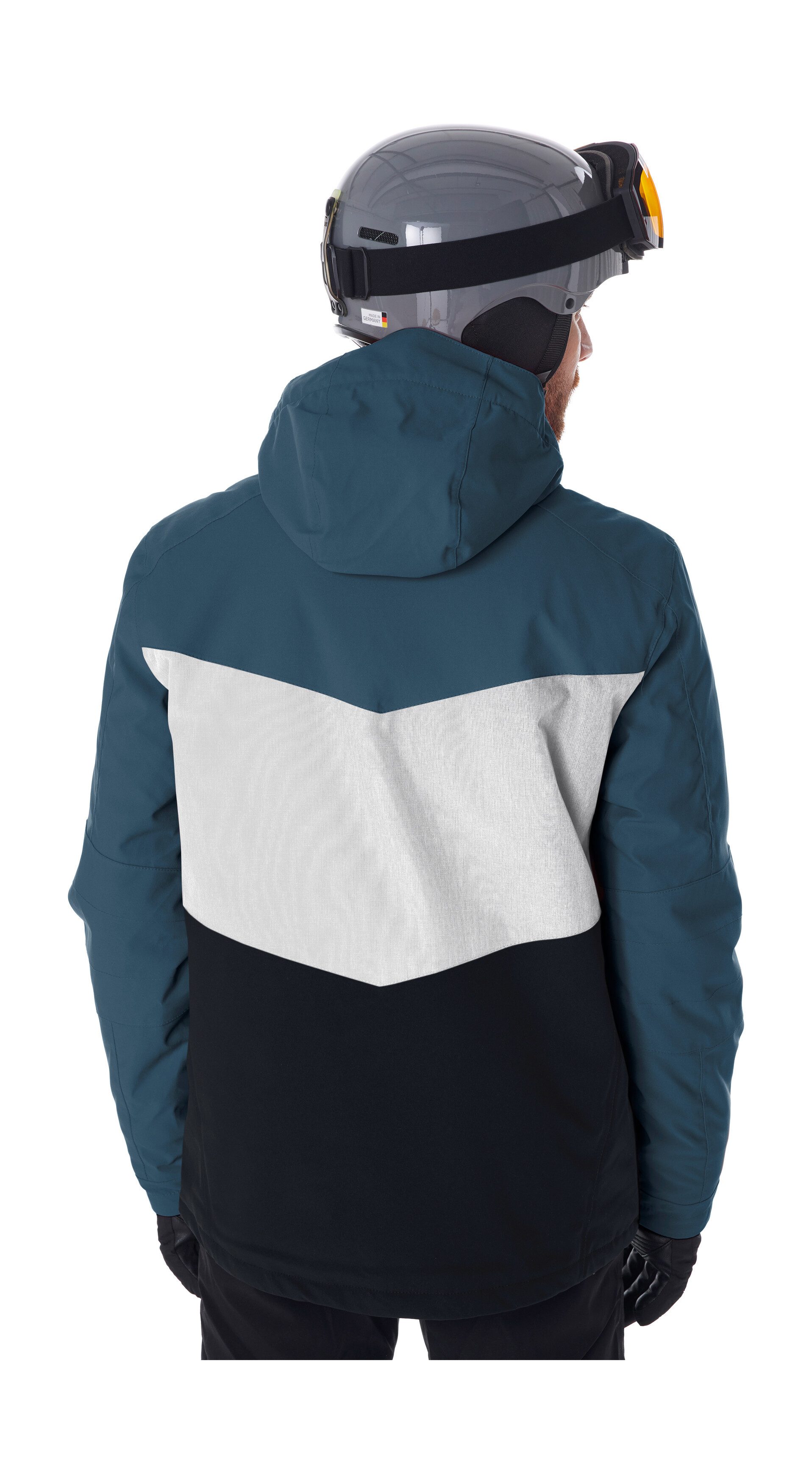 Killtec Skijacke KSW 45 MN SKI JCKT Trendige, wasserdichte Skijacke mit abnehmbarer Kapuze und Schneefang