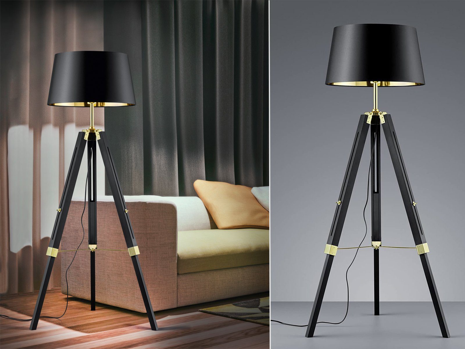 LED Studio Spot drehbar Steh Lampe höhenverstellbar Luxus Stativ Stand Leuchte 