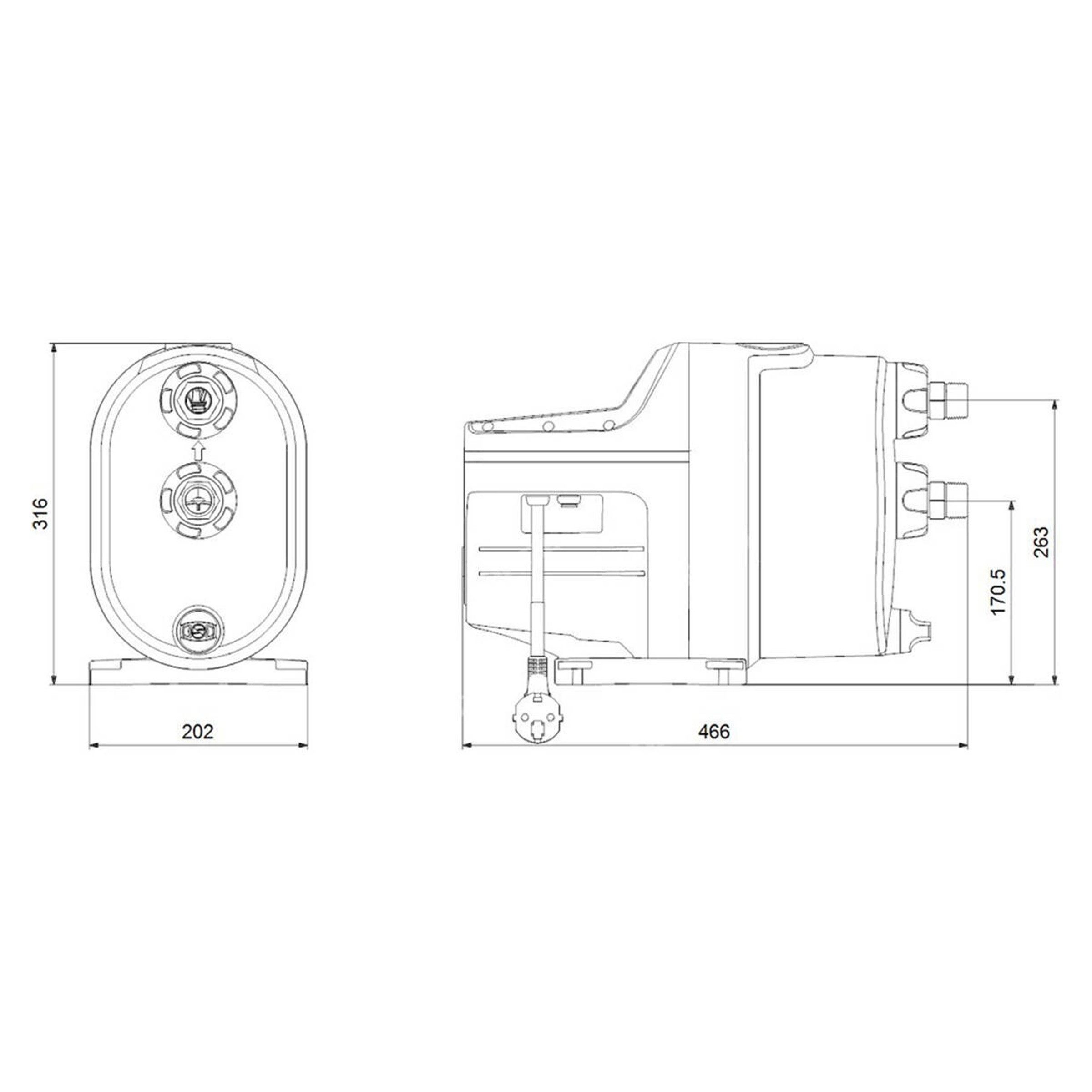 Grundfos Umwälzpumpe Grundfos SCALA1 5-55 Hauswasserwerk mit Bluetooth 99530407 (1-tlg)