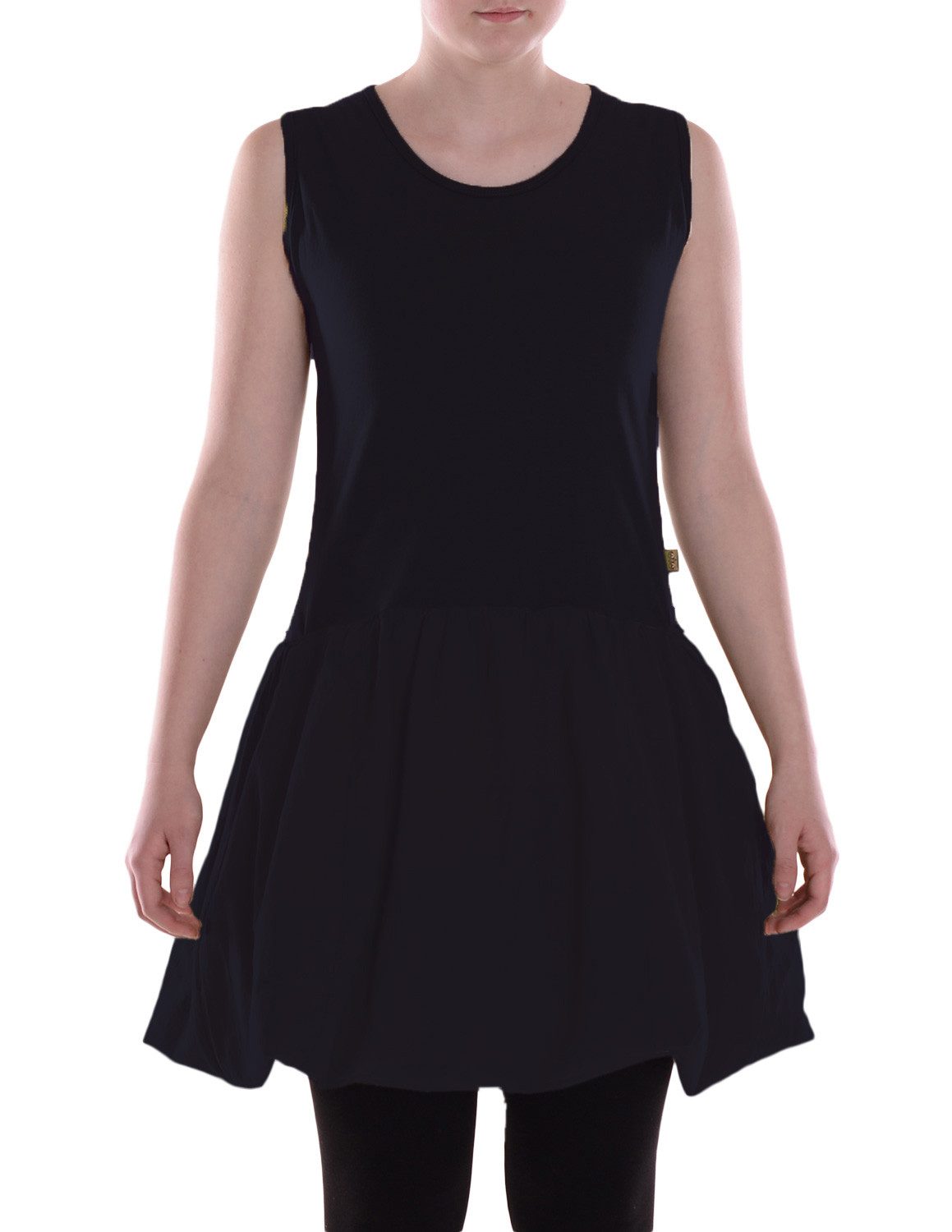 A-Linien-Kleid Damen Wadenlang Kleid Baumwolle Casual verstellbares Kleid