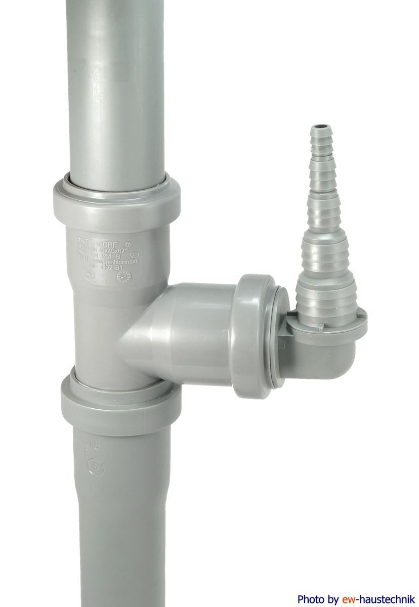 Airfit GmbH & Co. KG Ablaufrohr Schlauchnippel, 90° gewinkelt DN 32/40/50