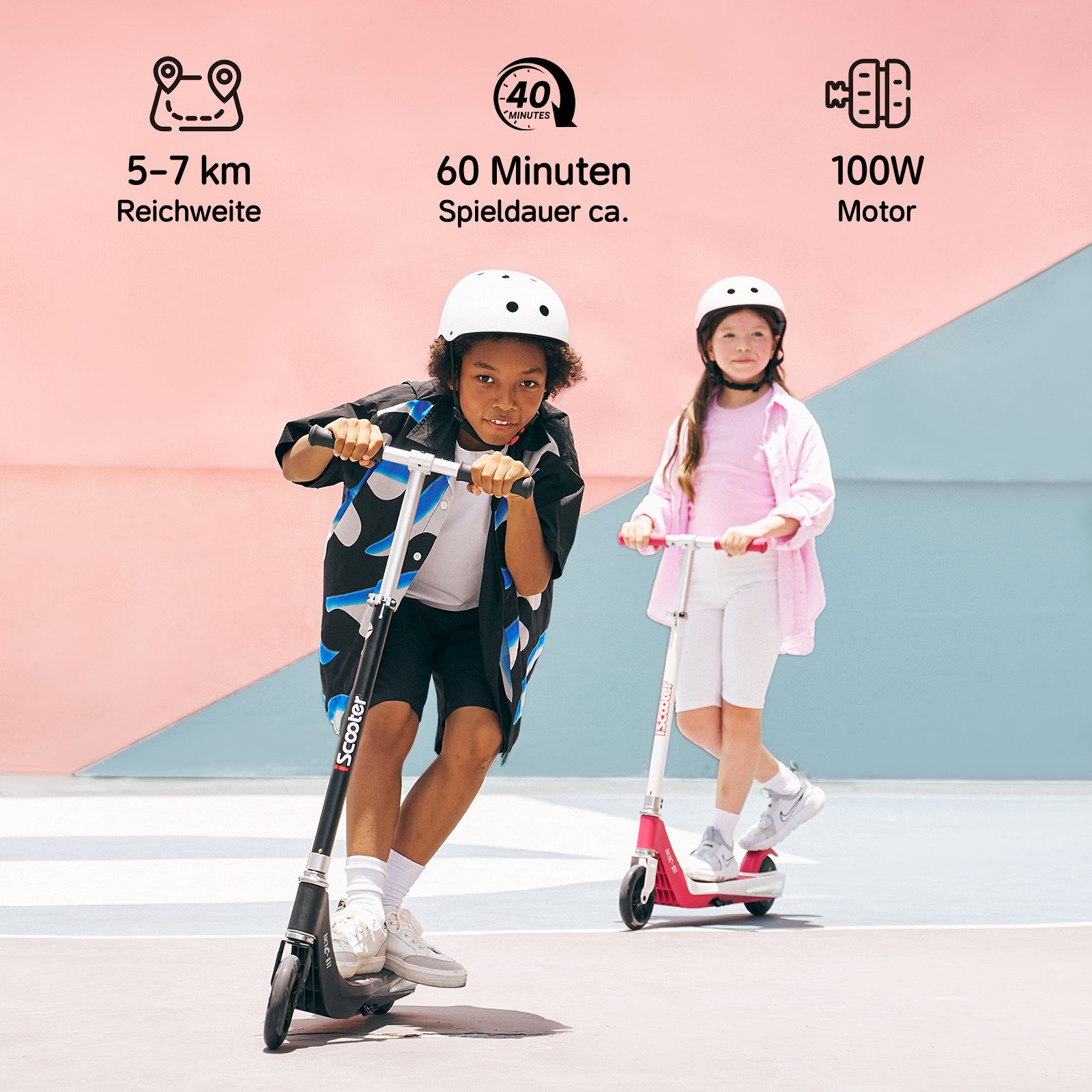 iscooter Elektro-Kinderroller Elektro-Kinderroller für Kinder und Jugendlic günstig online kaufen