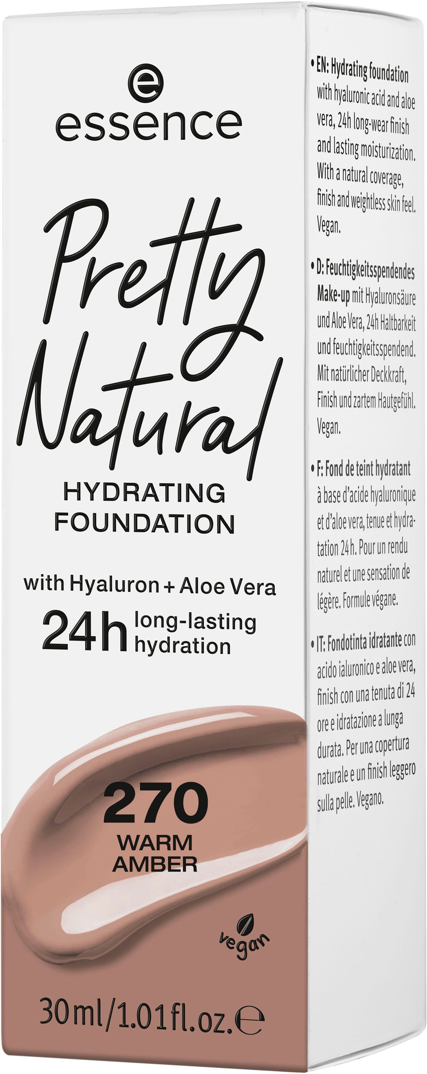 Warm HYDRATING, 270 Foundation Pretty 3-tlg. Amber Natural Essence