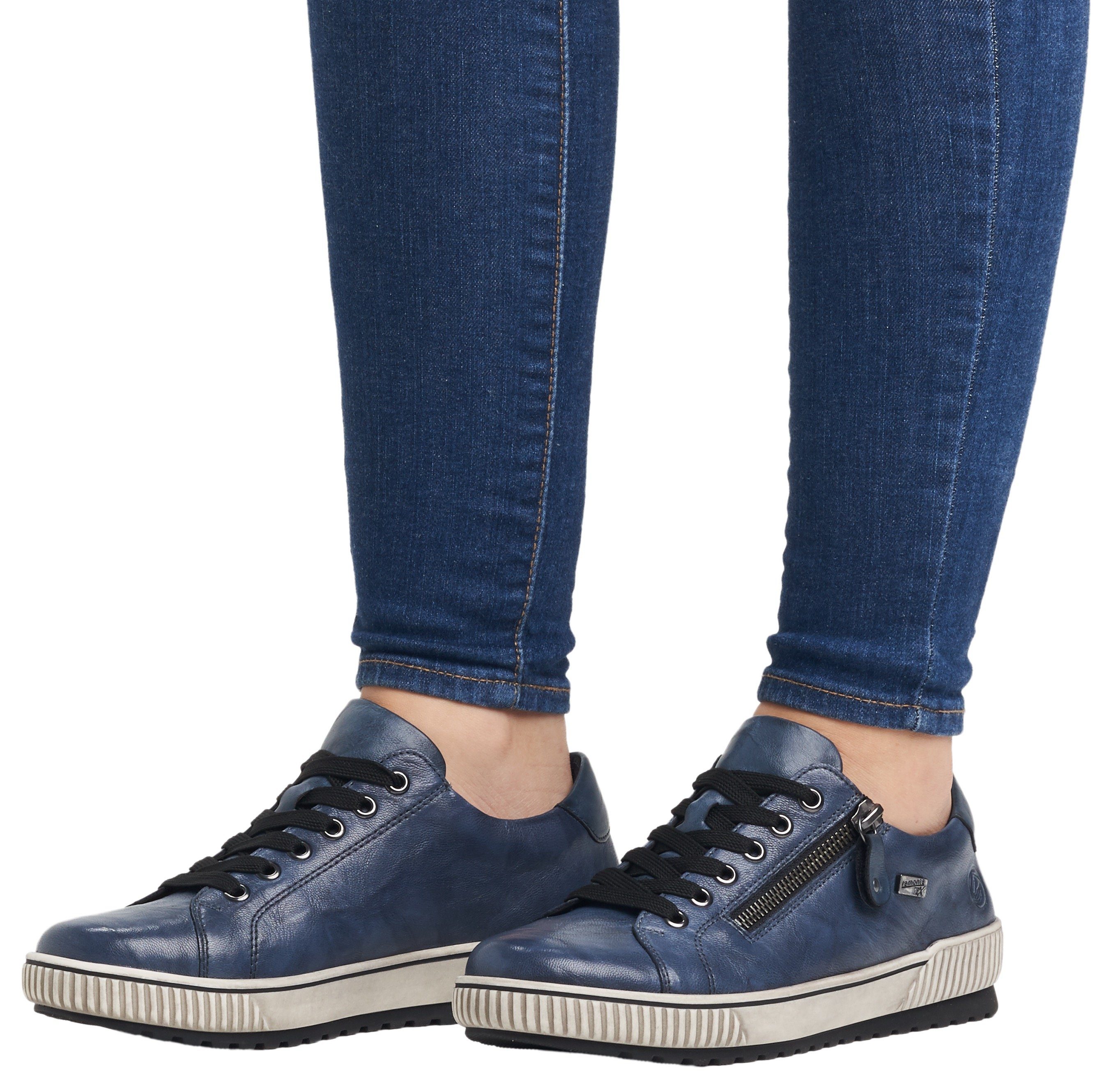 Remonte Sneaker mit praktischem Außenreißverschluss dunkelblau
