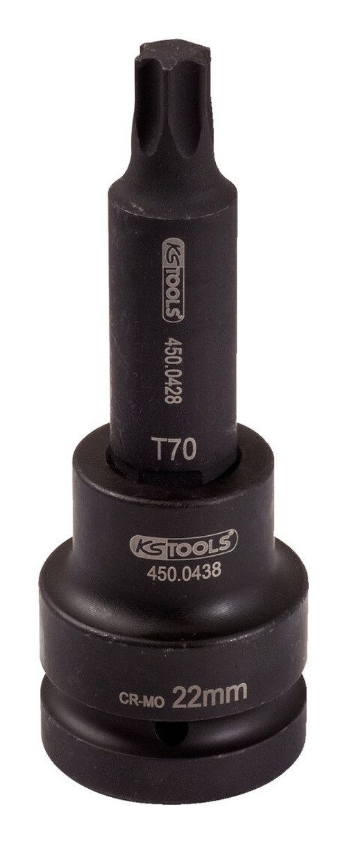 KS Tools Torx-Bit, 3/4" KraftStecknuss, lang, T70