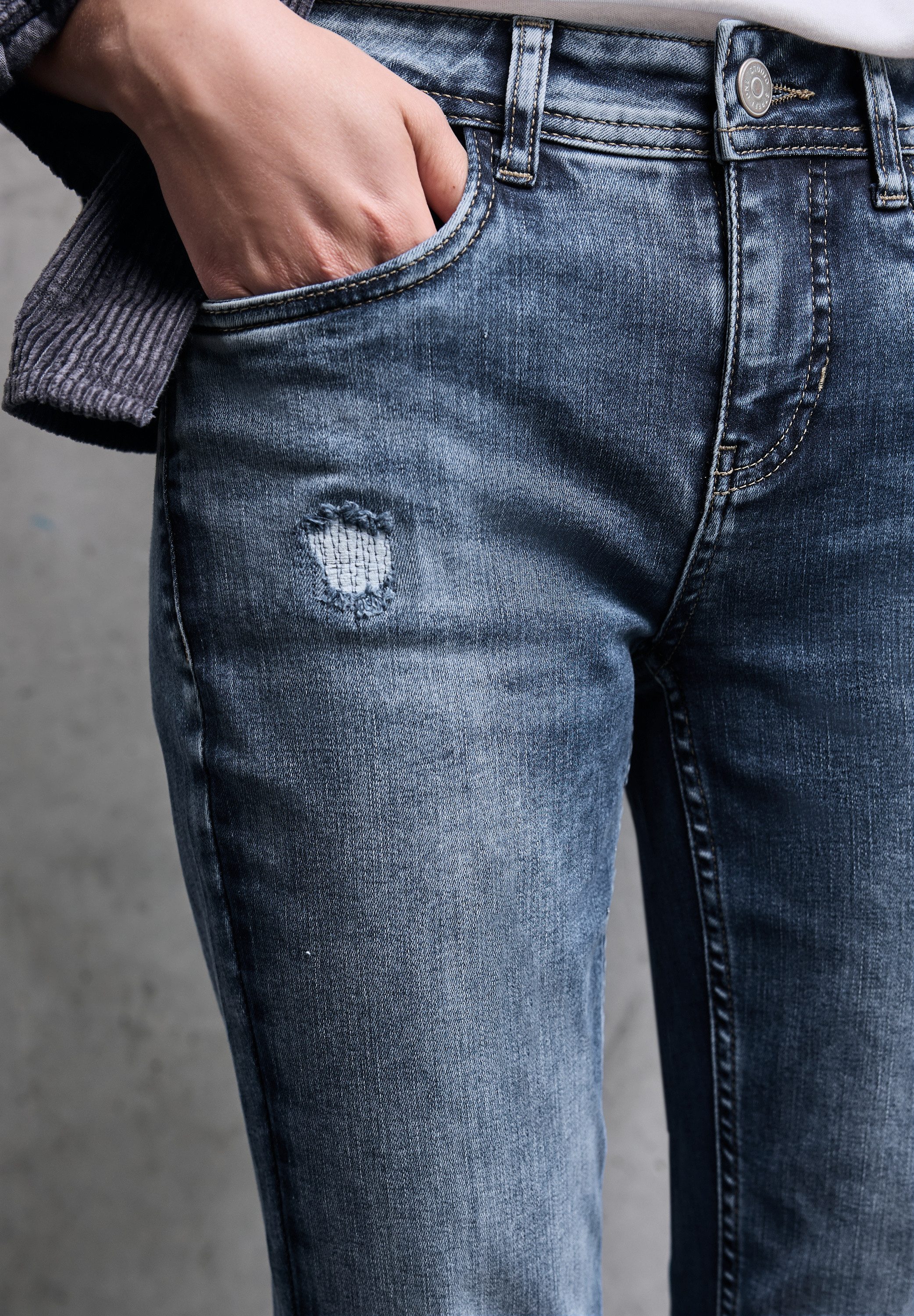 STREET ONE STUDIO Comfort-fit-Jeans Middle Waist