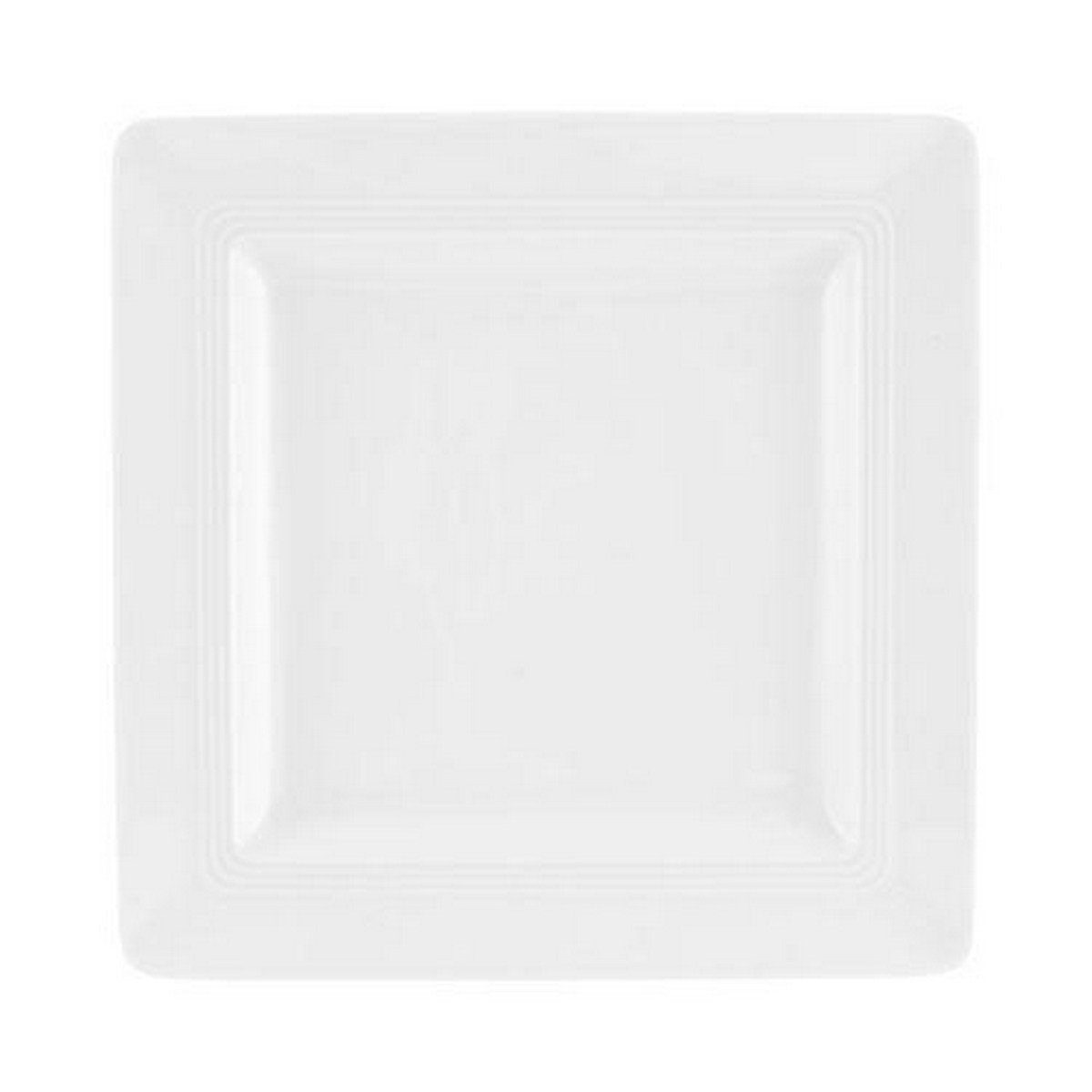 Friesland Porzellan Frühstücksteller Jeverland Weiß, eckig 21,5x21,5 cm