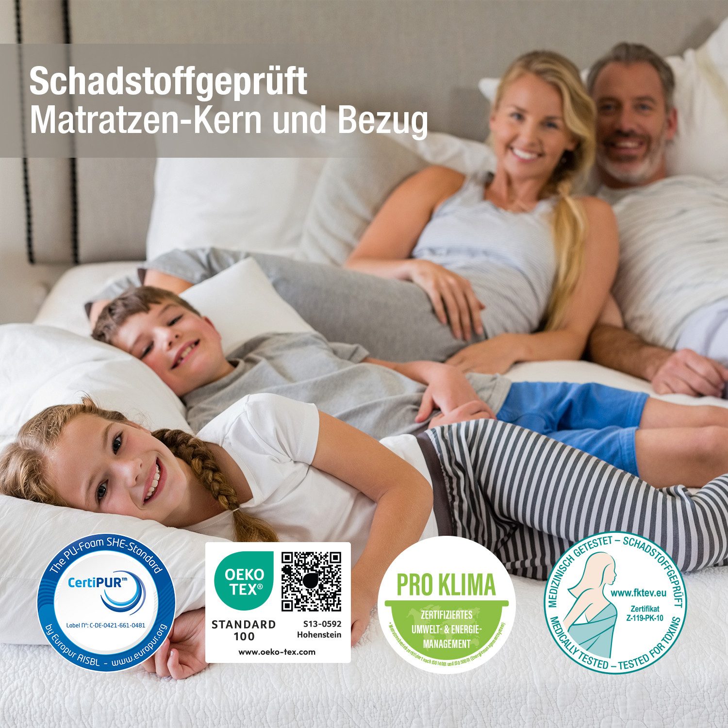 Kaltschaummatratze Ortho Dynamic, orthopädische Wendematratze 7 Zonen, Beco, (Matratze 80x200 cm, 19cm hoch, hergestellt in Deutschland, H3/H4), Matratze 80x200 90x190 90x200 100x200 140x200 und weitere Größen