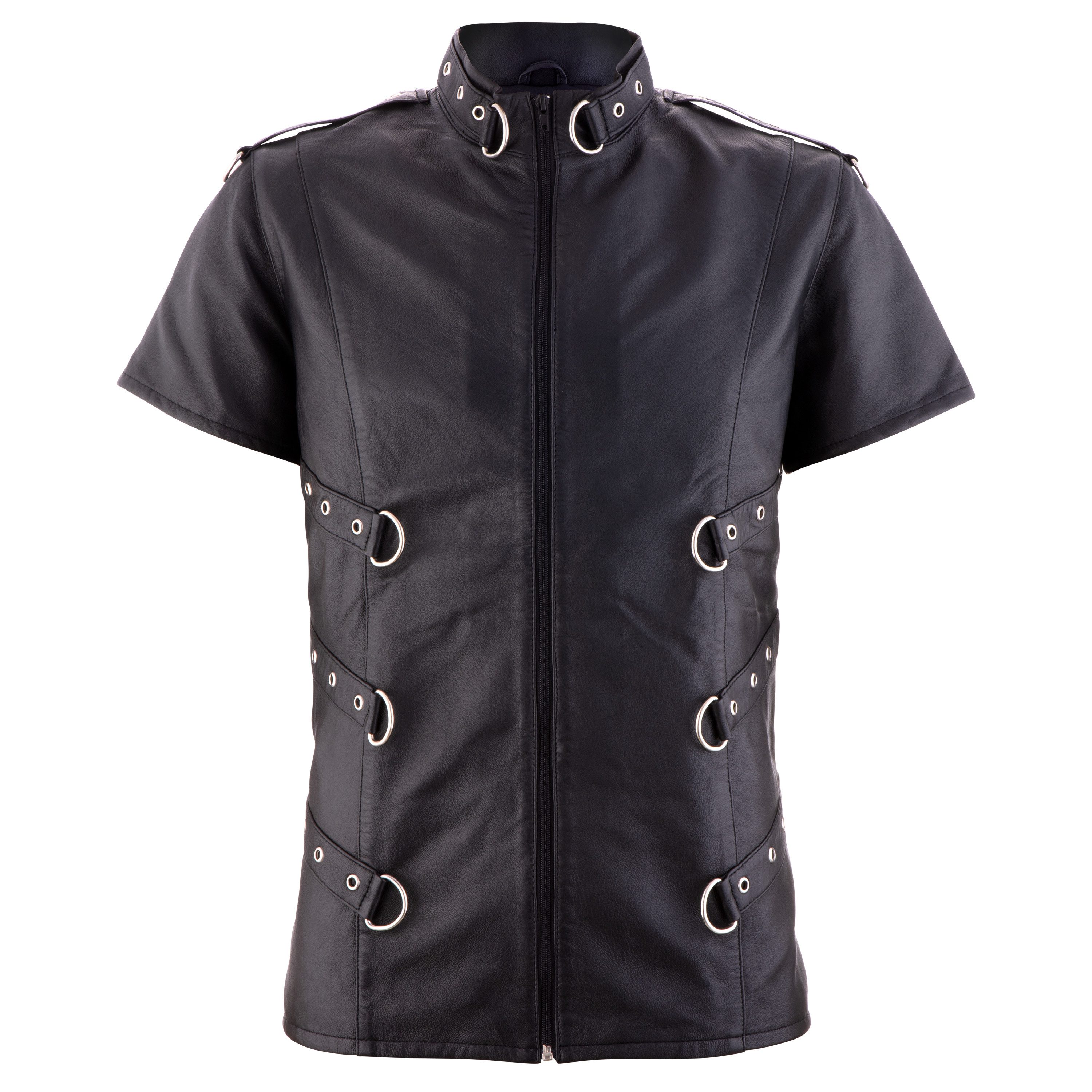 The Black Rose Hemdjacke The Black Rose - Lederhemd "Sinan" - Schwarz L Nappaleder