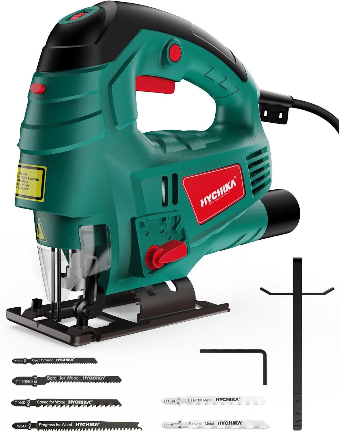 HYCHIKA BETTER TOOLS FOR BETTER LIFE Akku-Stichsäge HYCHIKA Stichsäge 800 W, max. Schnitttiefe 110 mm