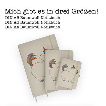 Mr. & Mrs. Panda Notizbuch Einhorn stolzierend - Transparent - Geschenk, Freundin, bunt, Pferd