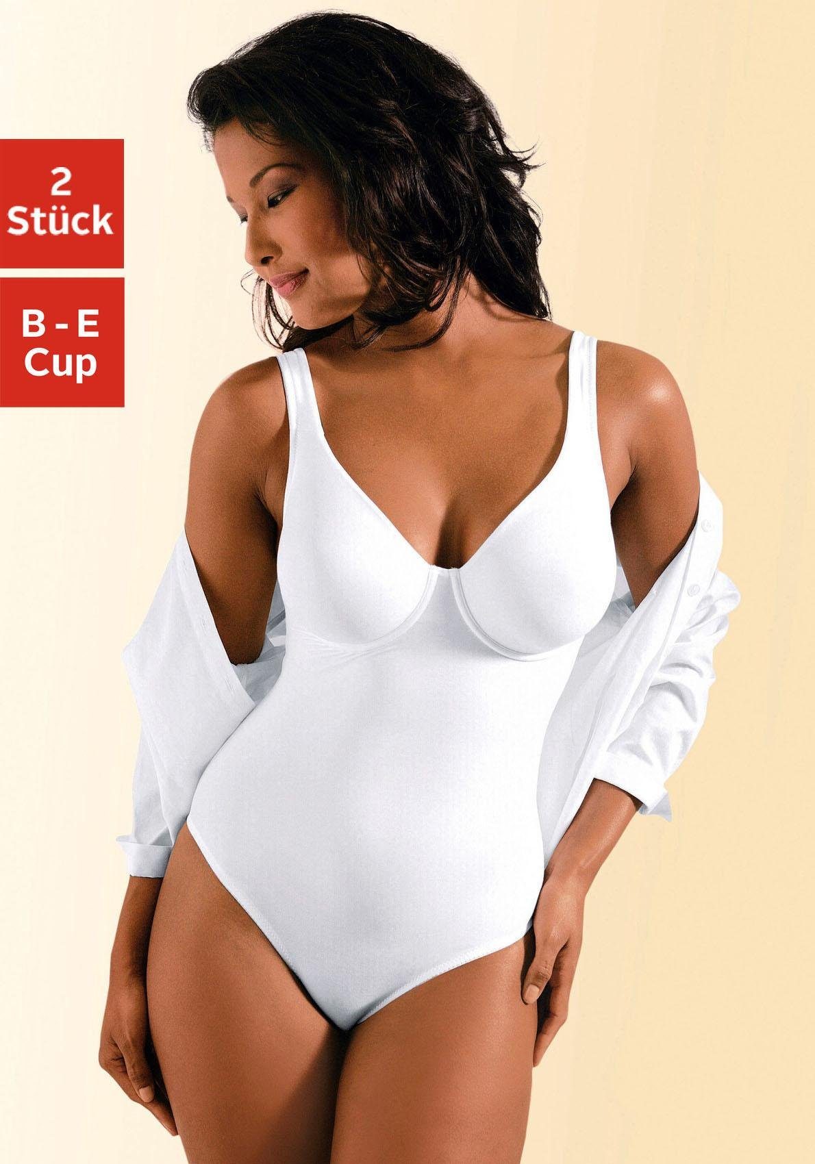 Nuance T-Shirt-Body (2er-Pack) mit Bügel, mit bodyforming Effekt, Shape wea günstig online kaufen