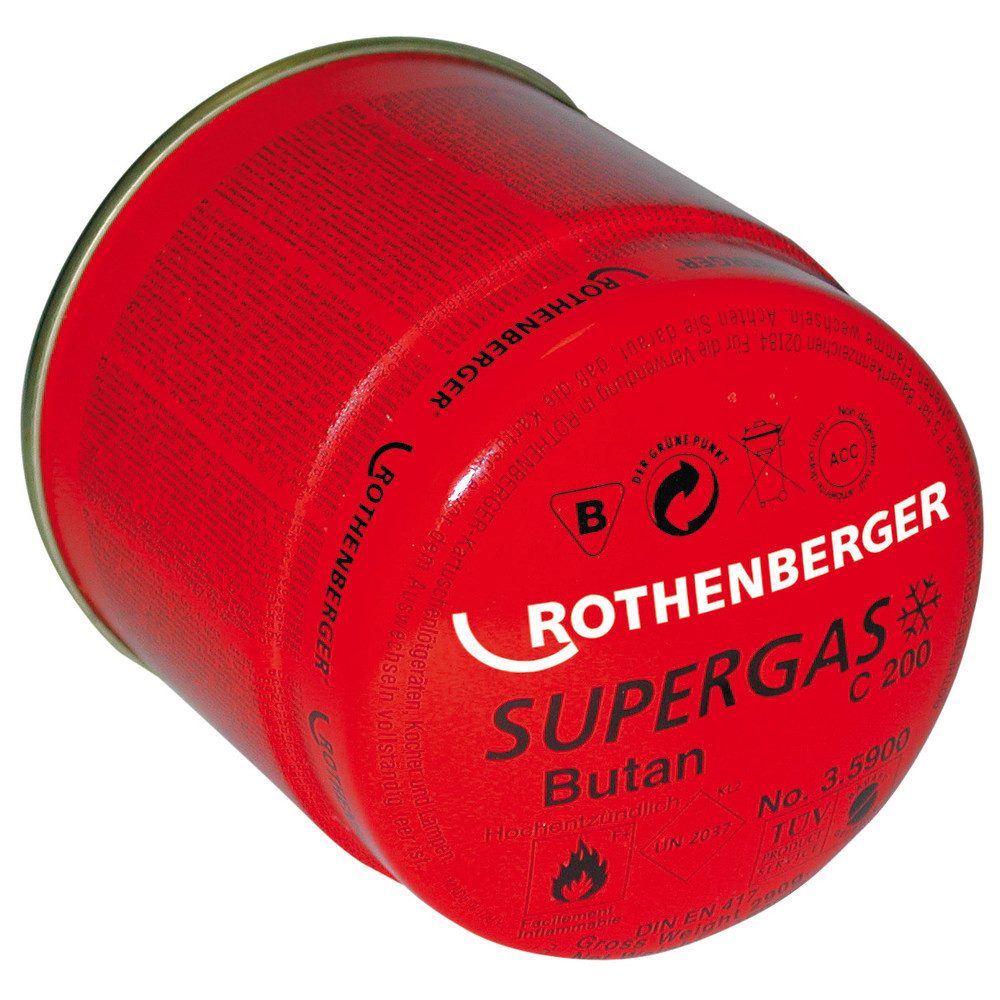 Rothenberger Lötkolben C200 Supergas - Für ROFLAME PIEZO 4 - Kartusche 330 ml