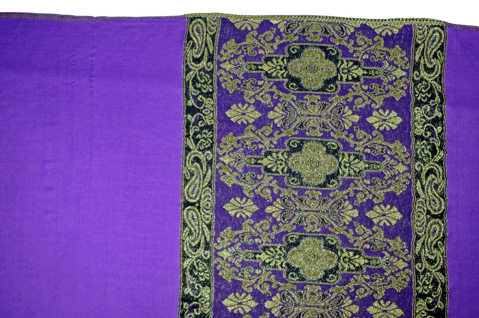 Beauty Thinxx Modeschal Jacquard Schal "Mira", (Im Beutel, 1-St. Ein Modeschal), Schmückt und schützt bei Wind und kaltem Wetter Purple